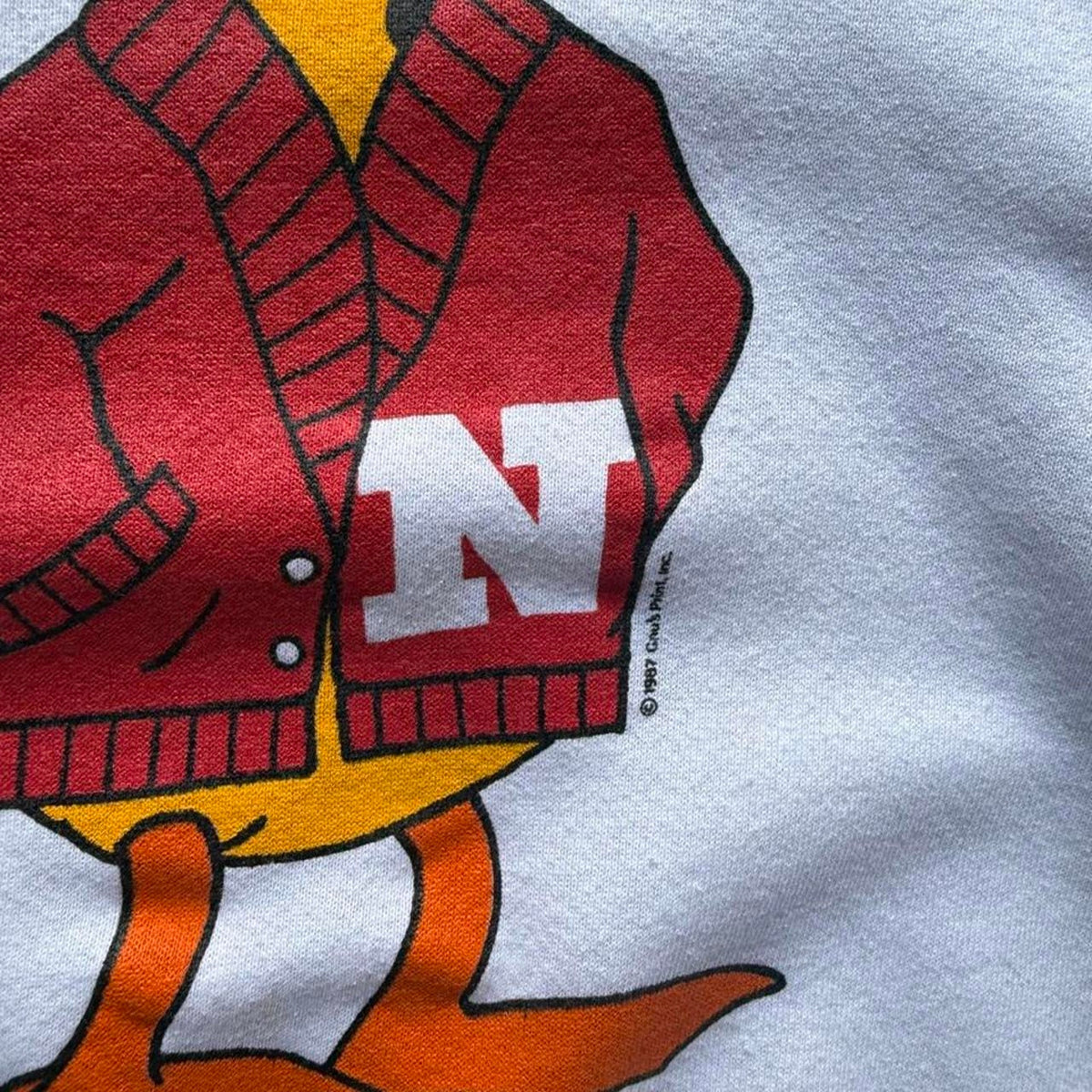 Vintage 90s Nebraska Huskers Tall Duck Crewneck - X-Large