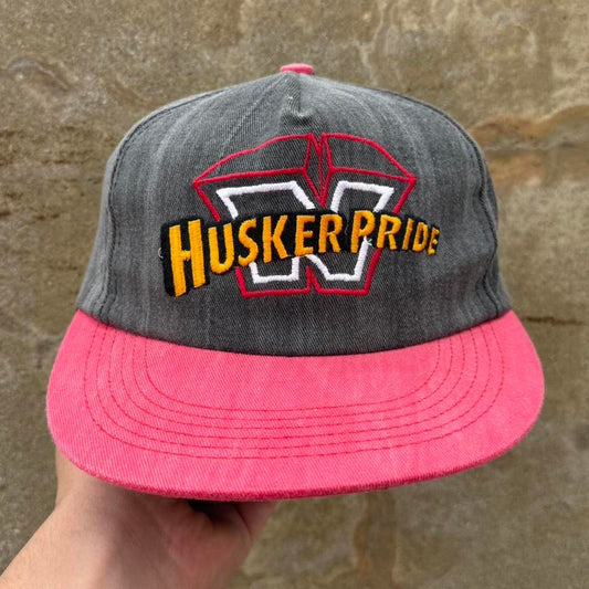 Vintage 90s Nebraska Husker Pride Cornhuskers Snapback