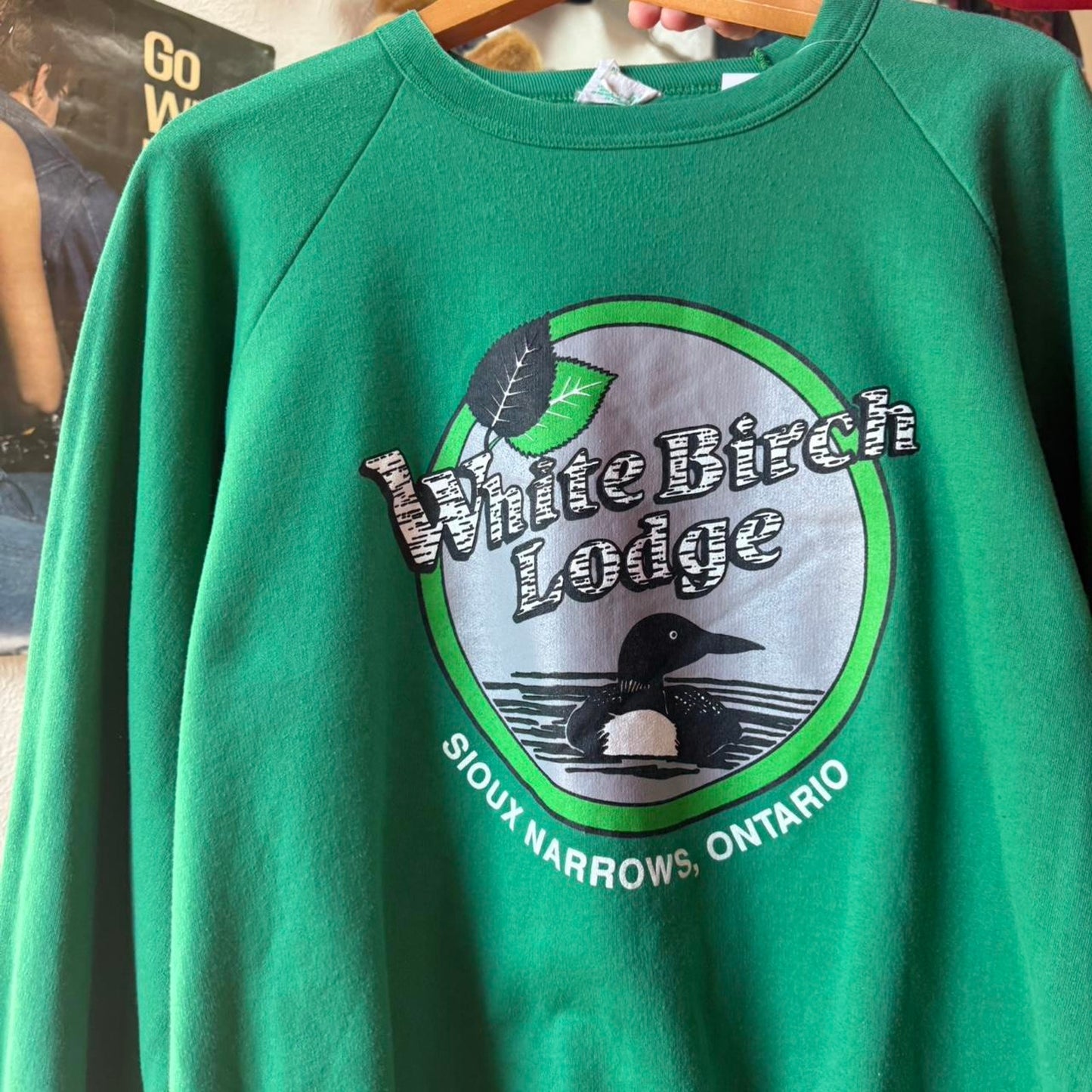 Vintage 90s White Birch Lodge Duck Animal Crewneck - XX-Large