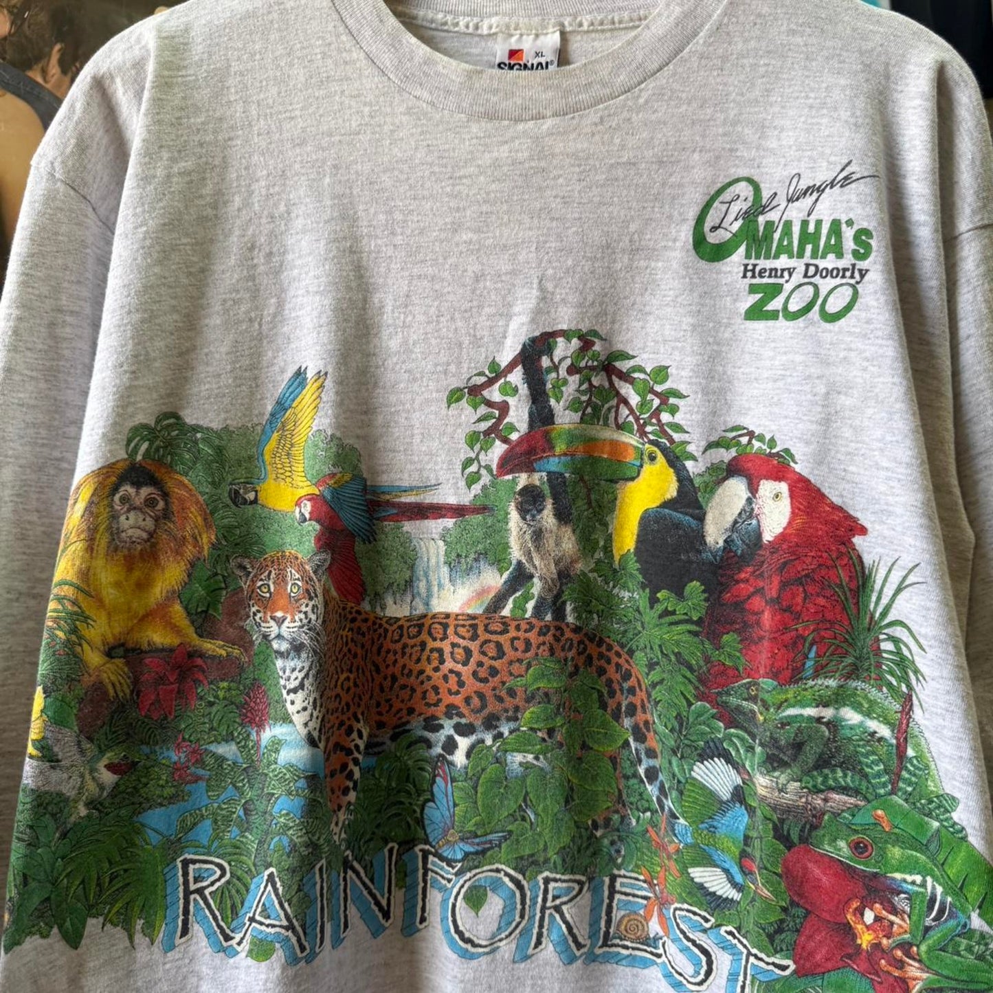 Vintage 90s Omaha Henry Doorly Zoo Animal Nature T-Shirt - X-Large