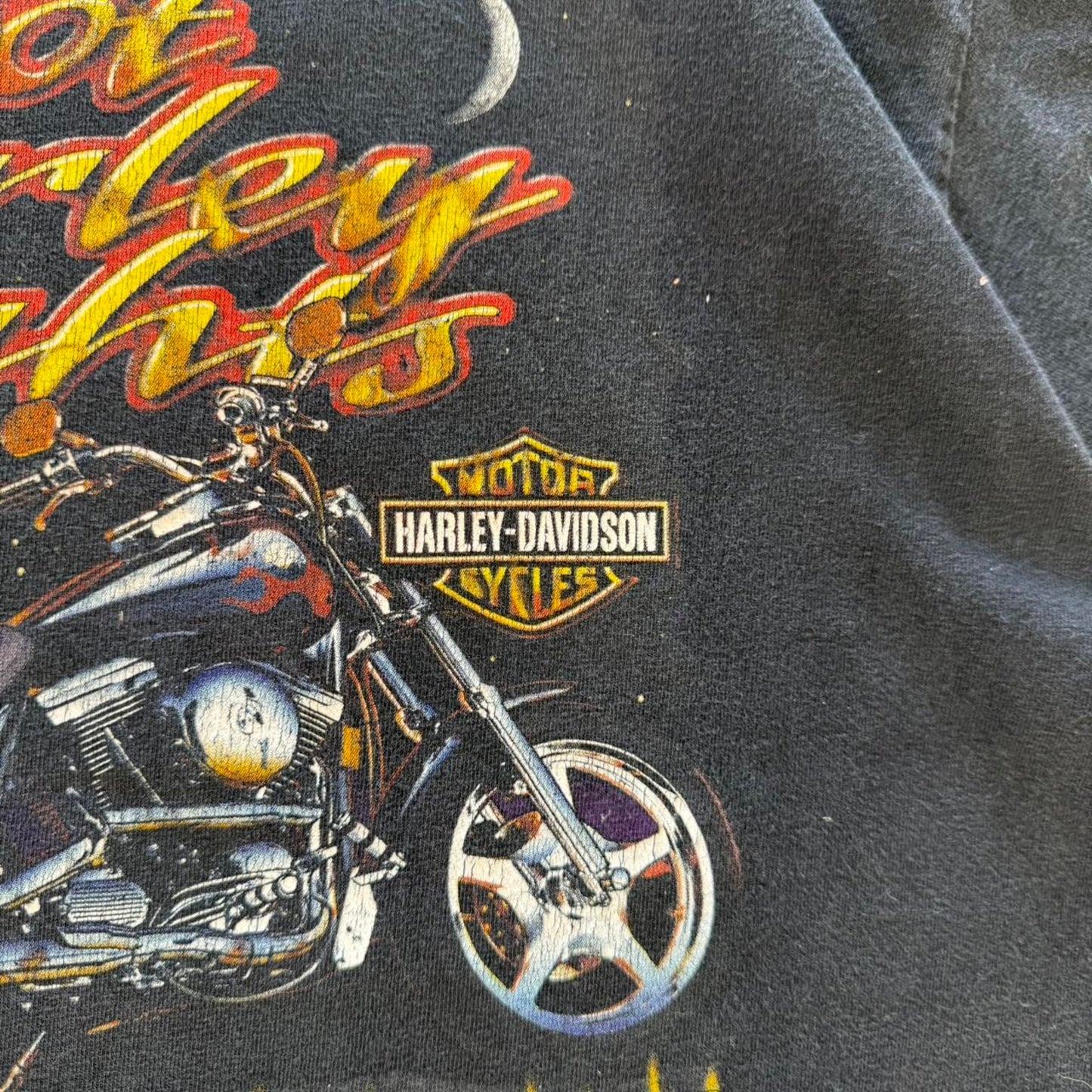 Vintage 2000 Hot Harley Nights Motorcycle Biker T-Shirt - X-Large