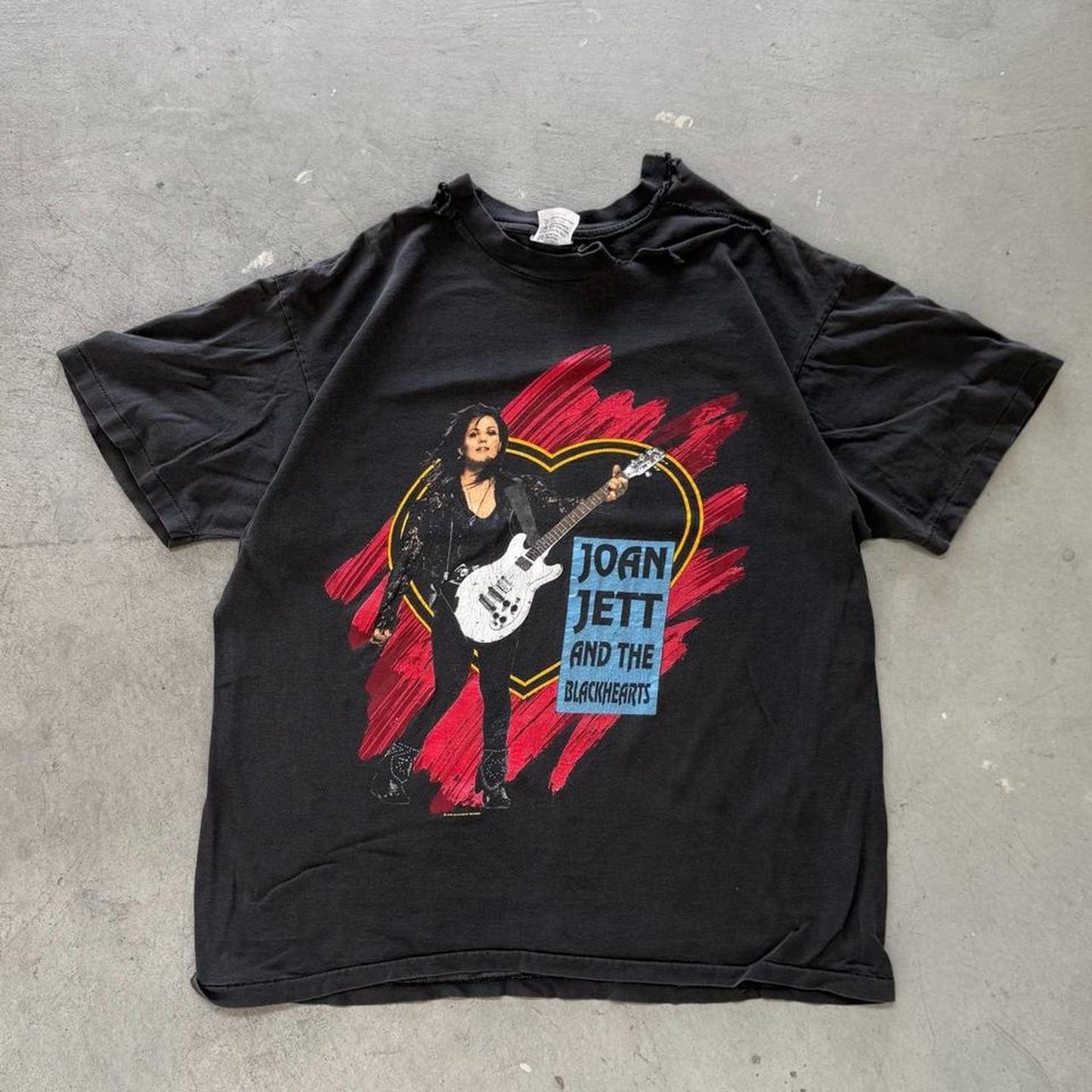 Vintage 90s Joan Jett and the Blackshirts Distressed Band T-Shirt - X-Large