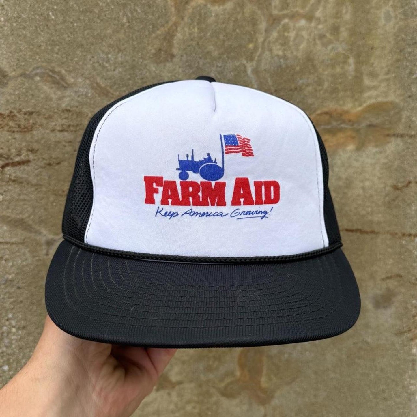 Vintage Farm Aid Country Trucker Snapback
