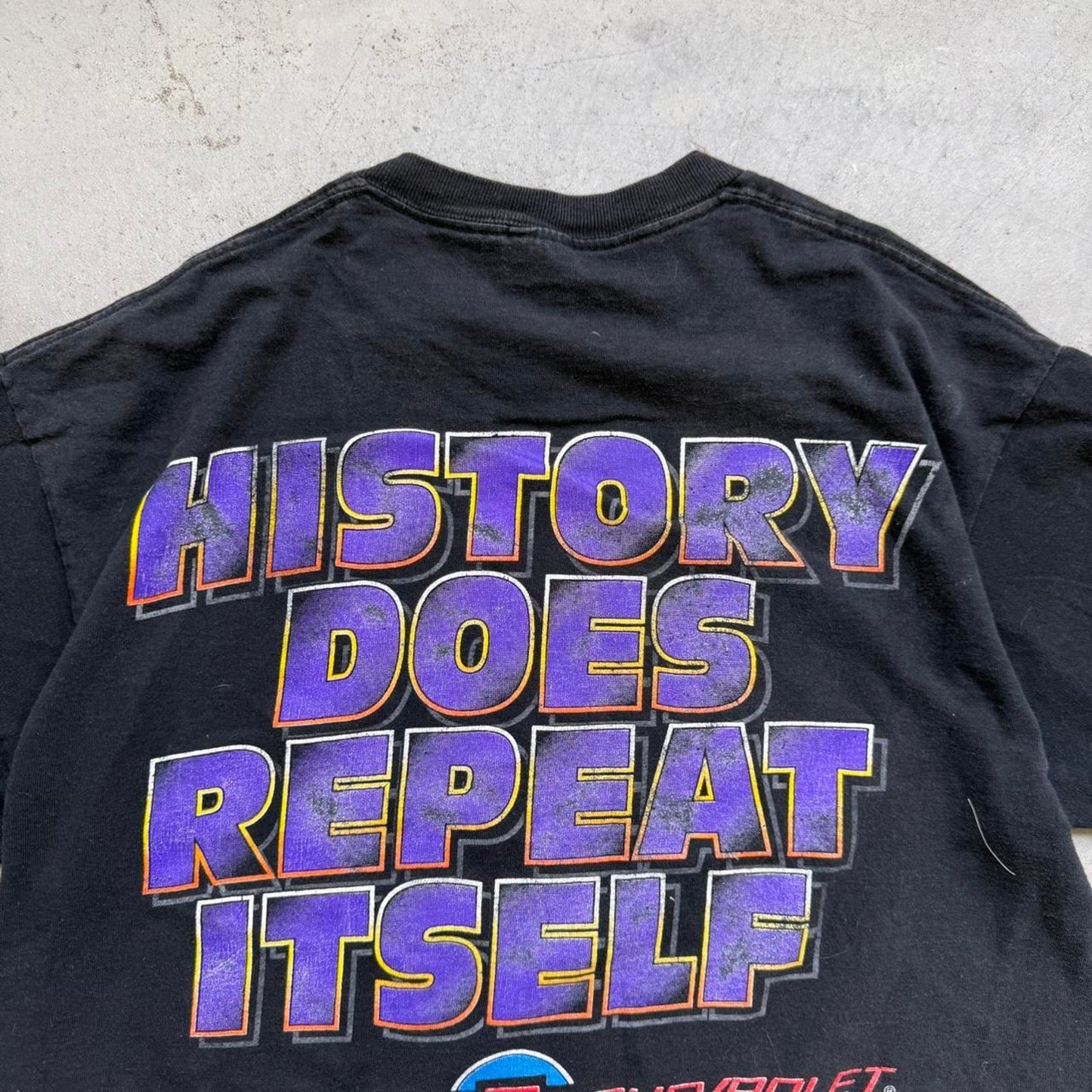 Vintage 90s Monte Carlo Rocks Chevrolet Racing NASCAR T-Shirt - Large