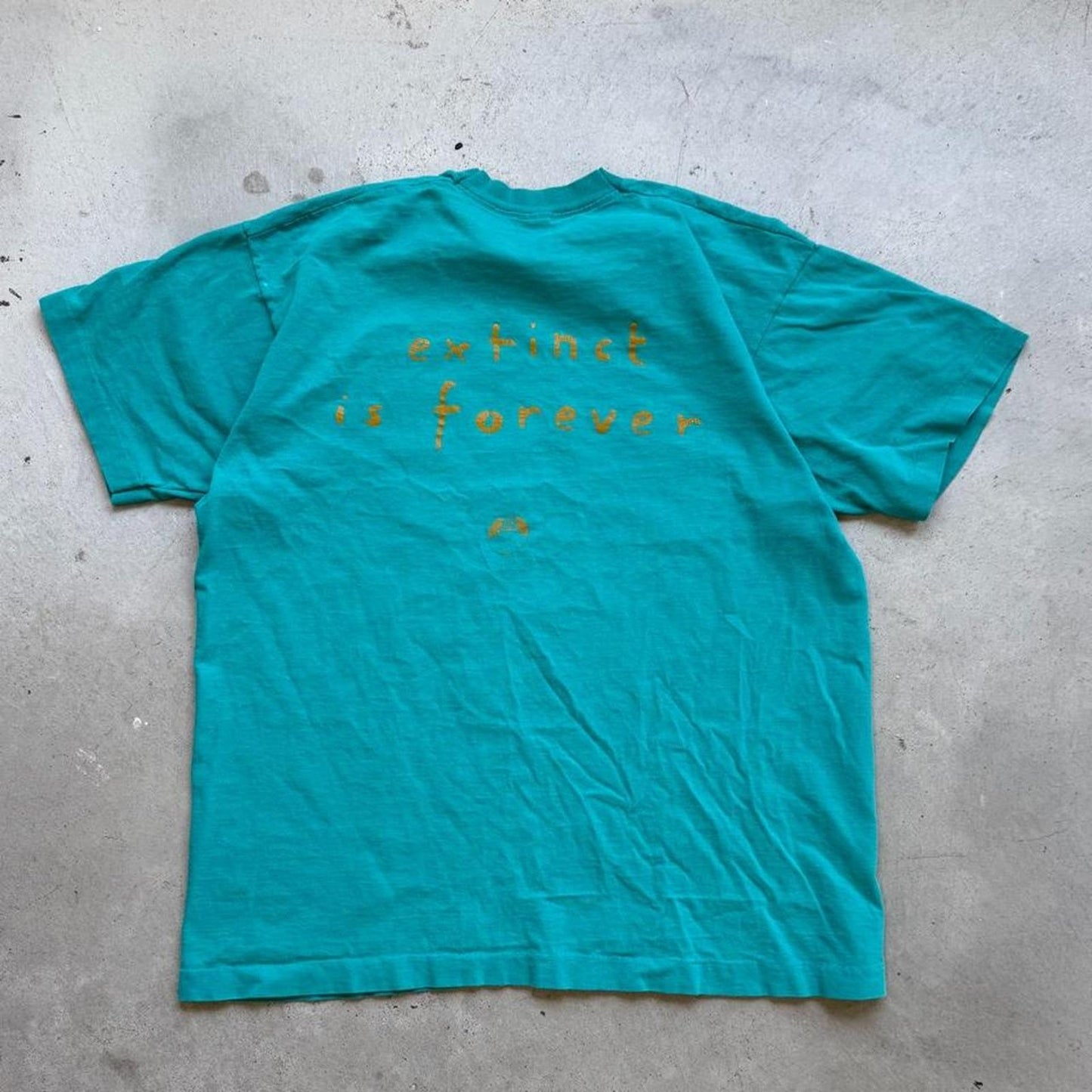 Vintage 90s Endangered Animals Cartoon T-Shirt - X-Large