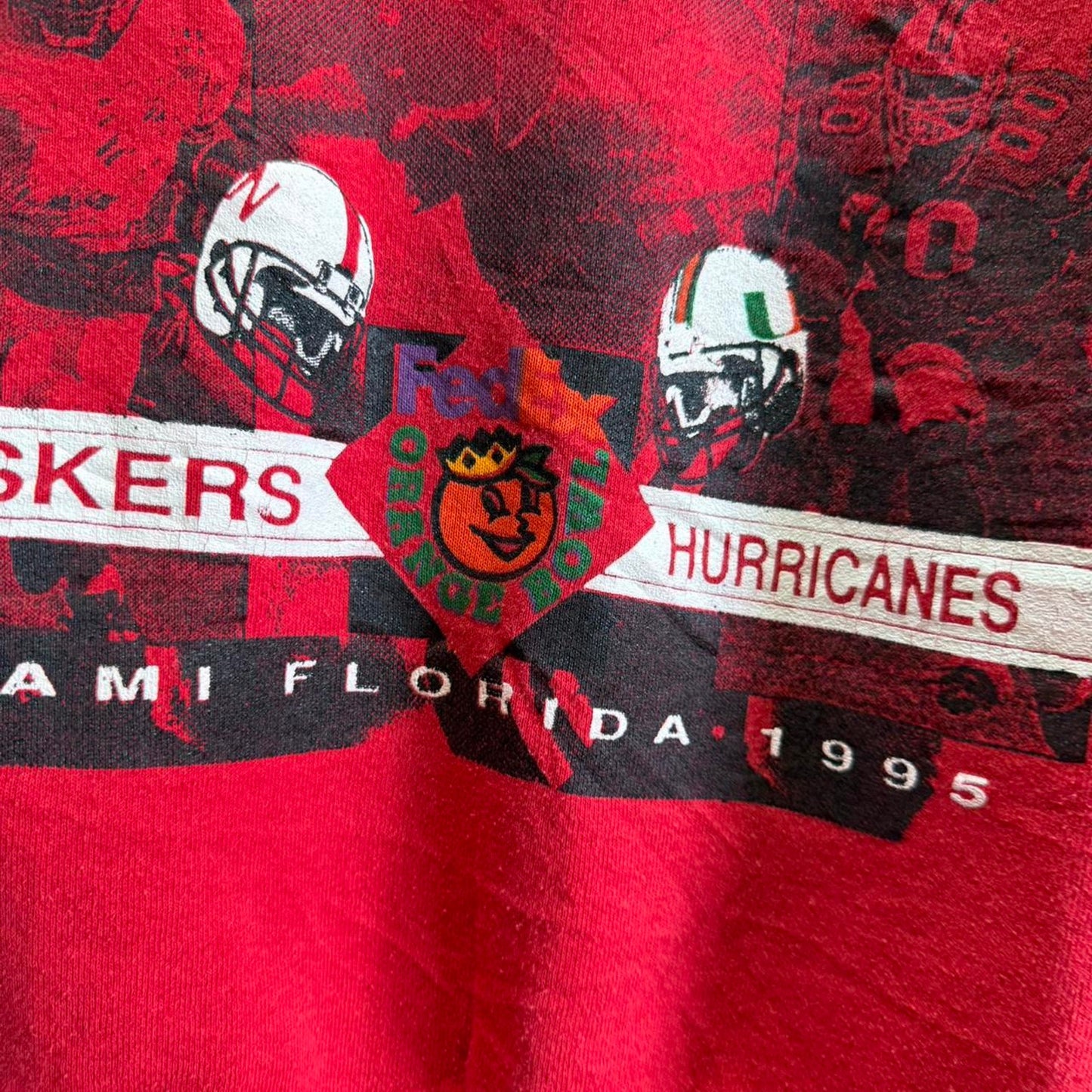 Vintage 90s Nebraska Huskers Orange Bowl Crewneck