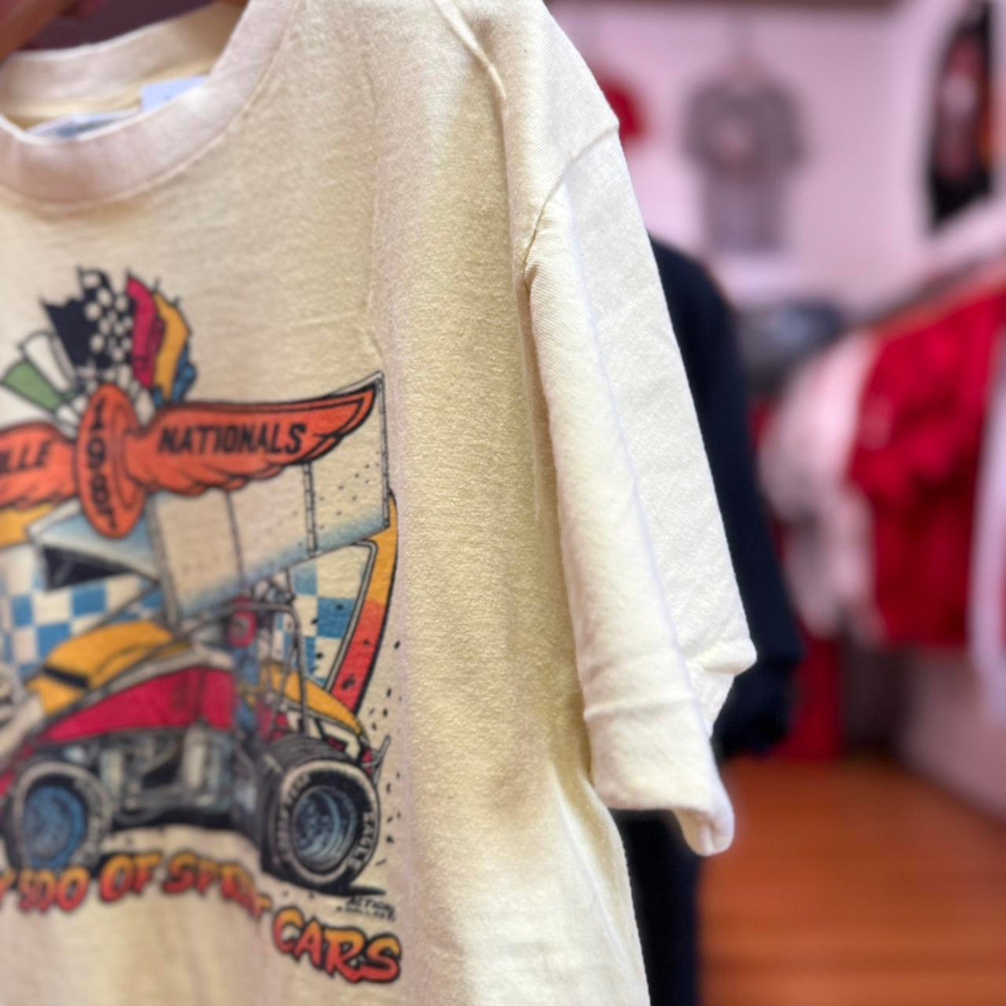 Vintage 1987 Indianapolis 500 Racing Racecar NASCAR T-Shirt - Medium