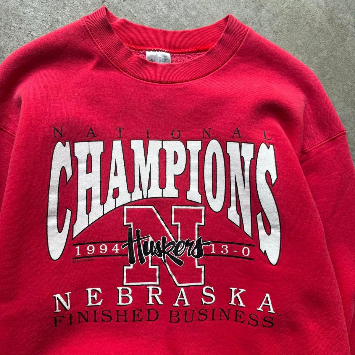 Vintage 1994 Nebraska Huskers National Champions Crewneck - Large