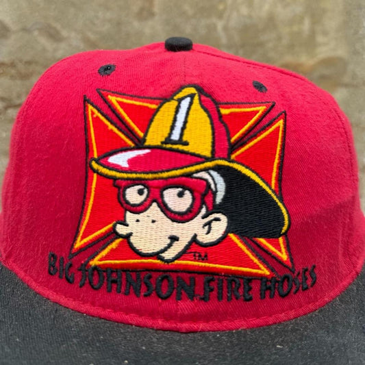 Vintage 90s Big Johnson Fire Hoses Humor Snapback