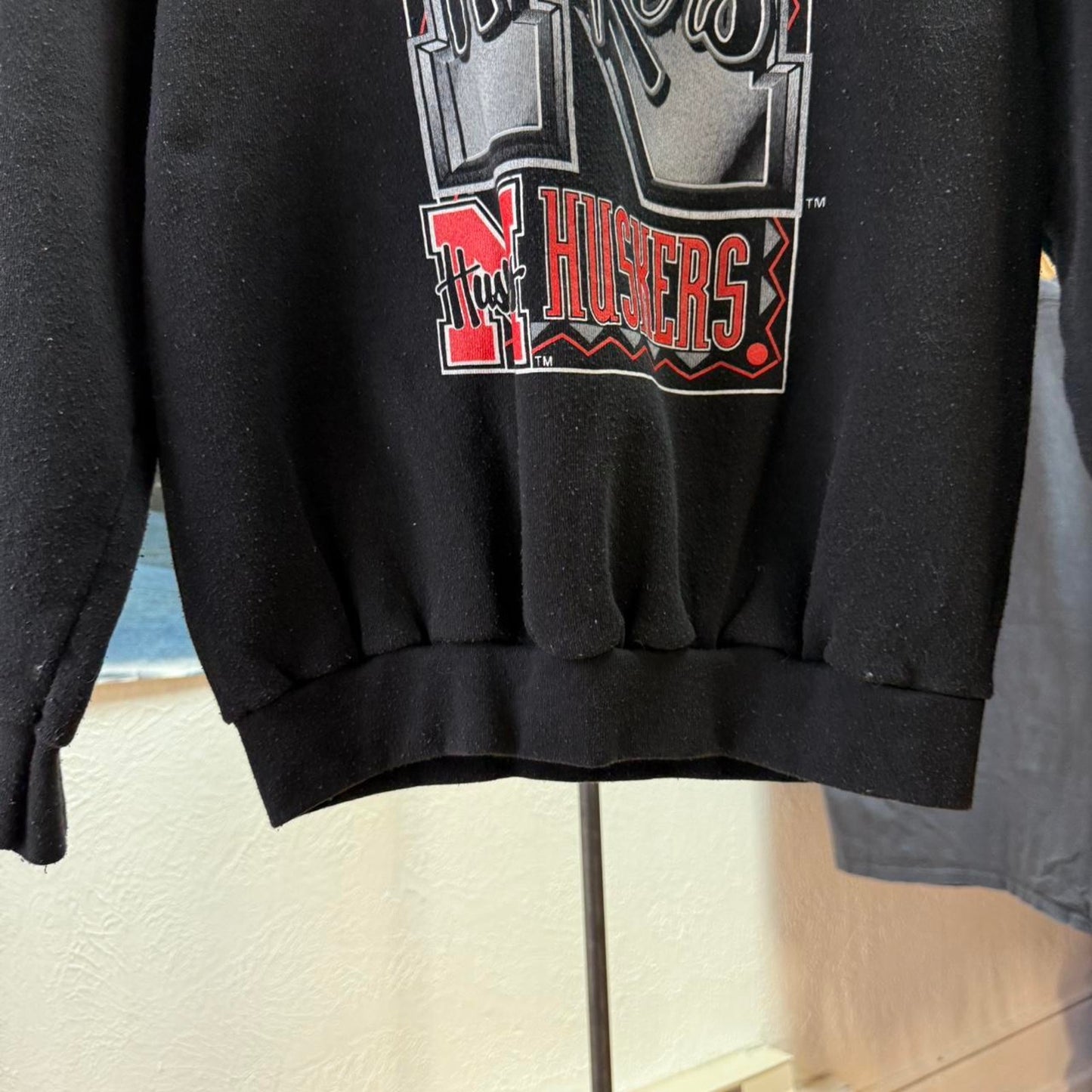 Vintage 90s Nebraska Huskers Football Crewneck - Medium