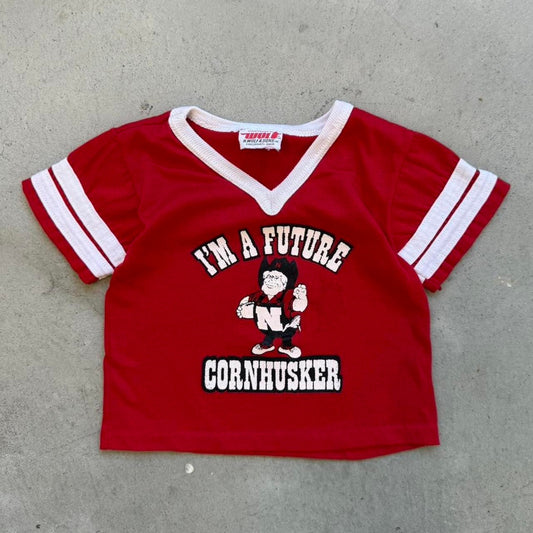 Vintage 80s Nebraska Huskers I’m a Future Cornhusker T-Shirt - Kids 6-9M