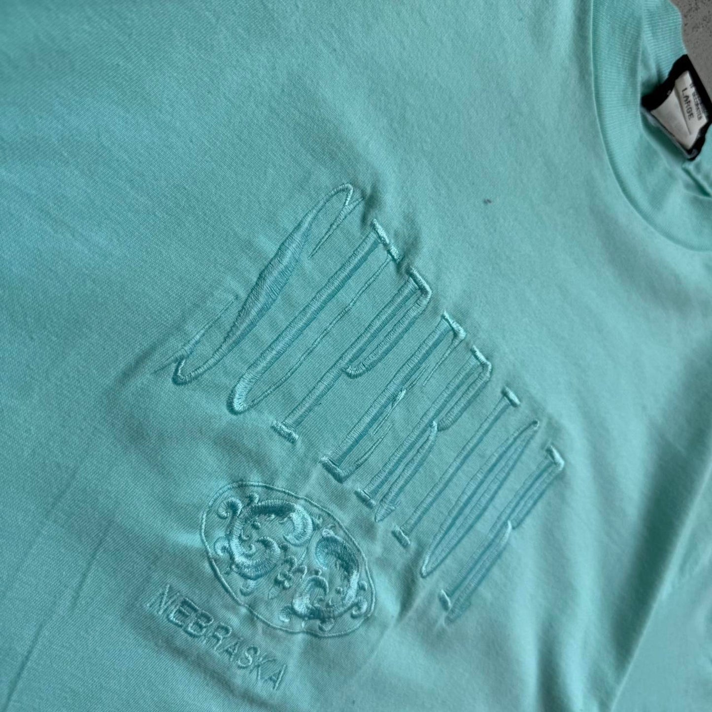 Vintage 90s Lake Superior Embroidered T-Shirt - Large
