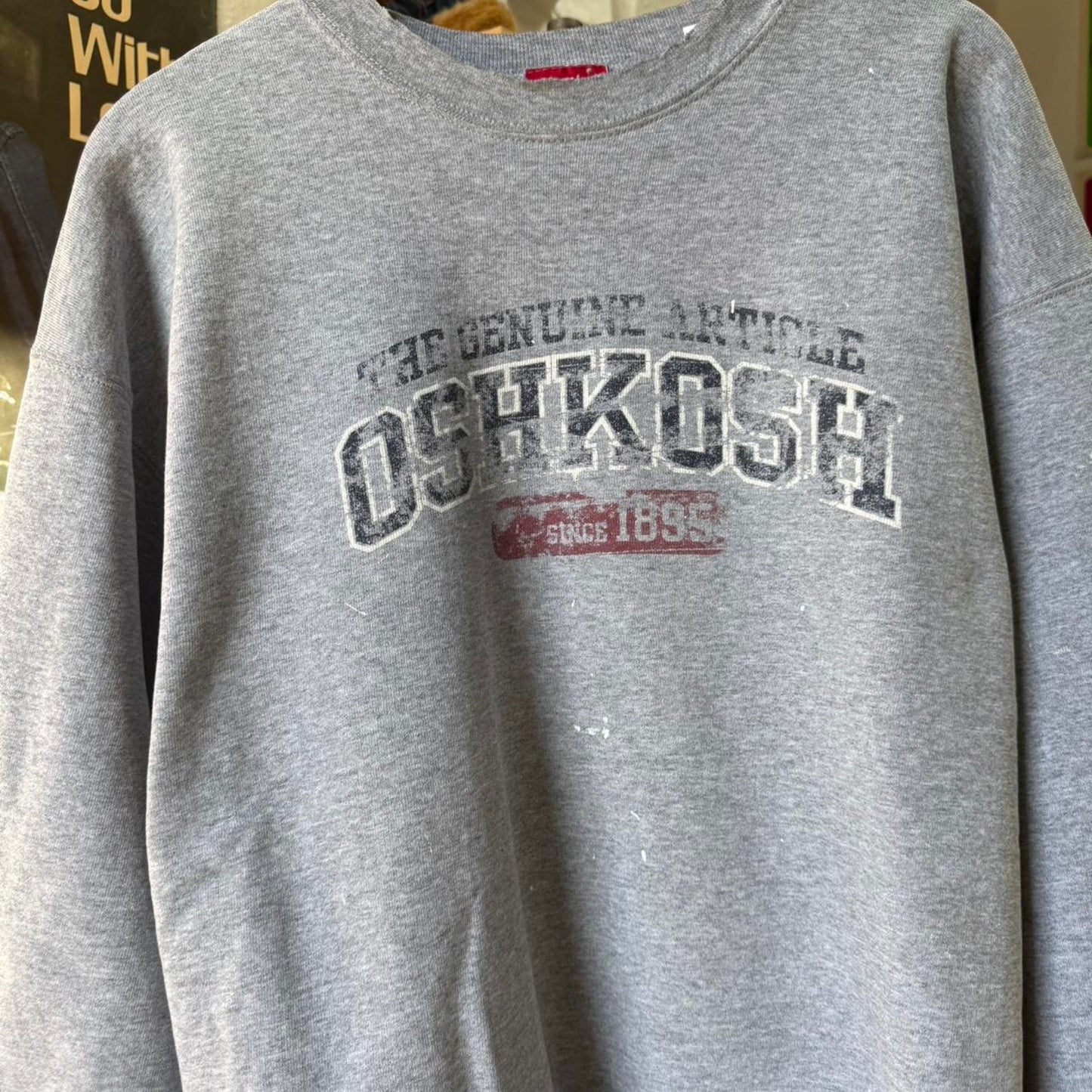 Vintage 90s Oshkosh Paint Splatter Crewneck - X-Large