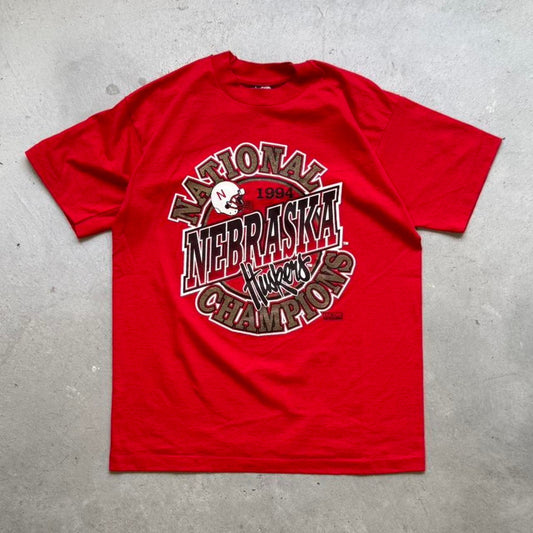 Vintage 1994 Nebraska Huskers National Champions T-Shirt - Large