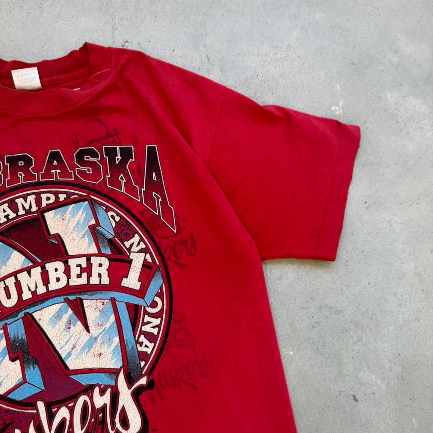 Vintage 1994 Nebraska Huskers National Champs T-Shirt - Large