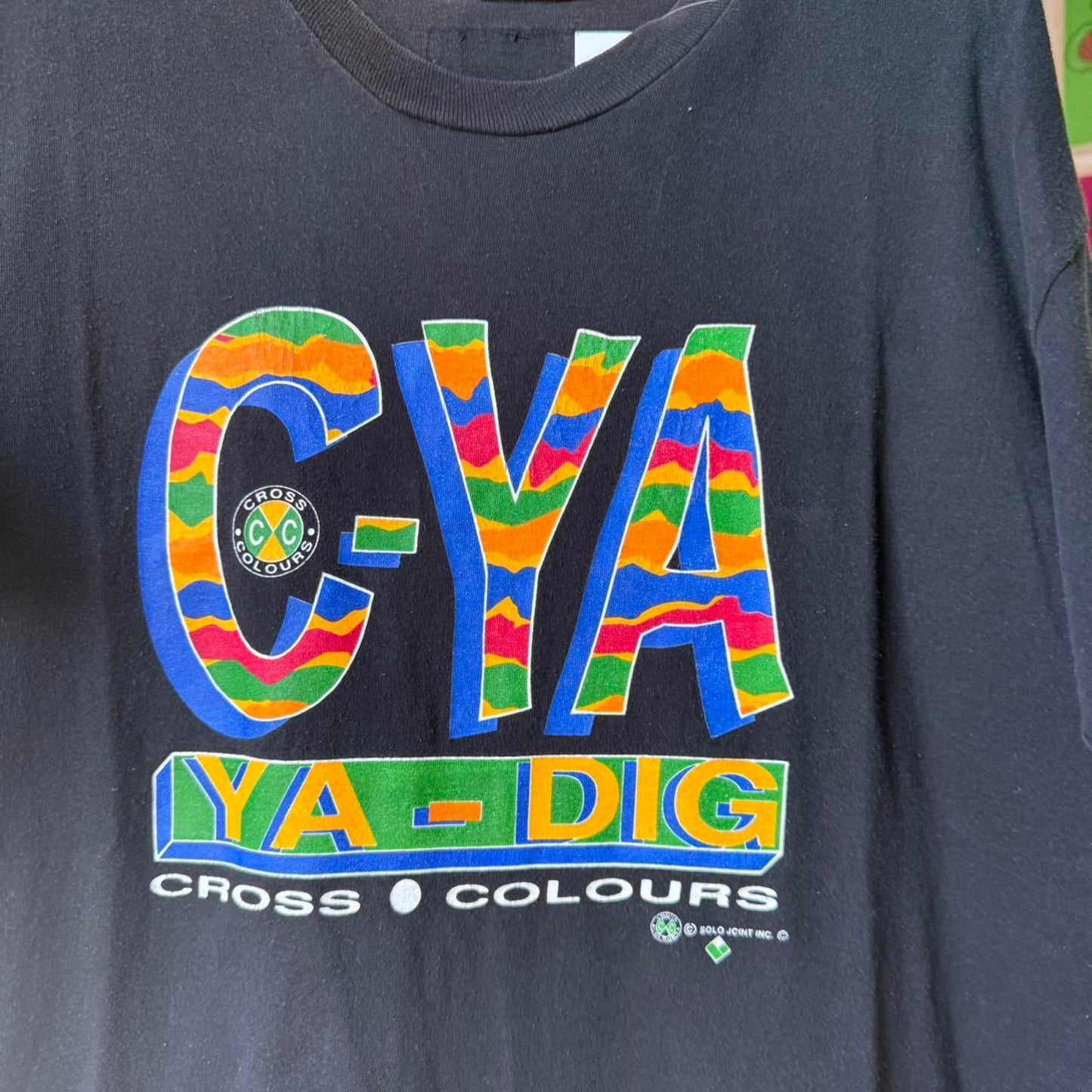 Vintage 90s CYA Ya Dig Criss Cross Rap T-Shirt - OSFA