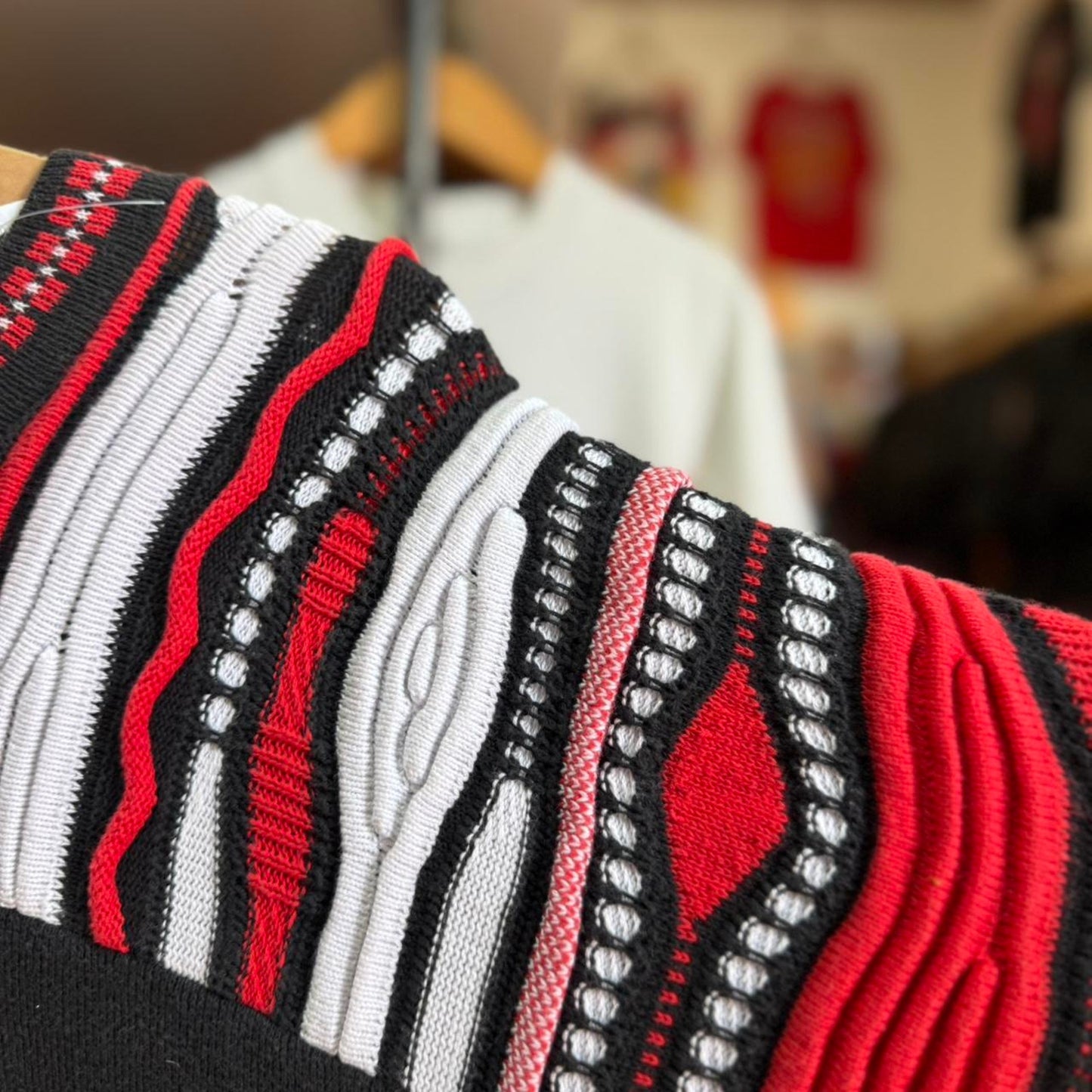 Vintage 90s Nebraska Huskers Tundra Coogi Style Football Knit Sweater