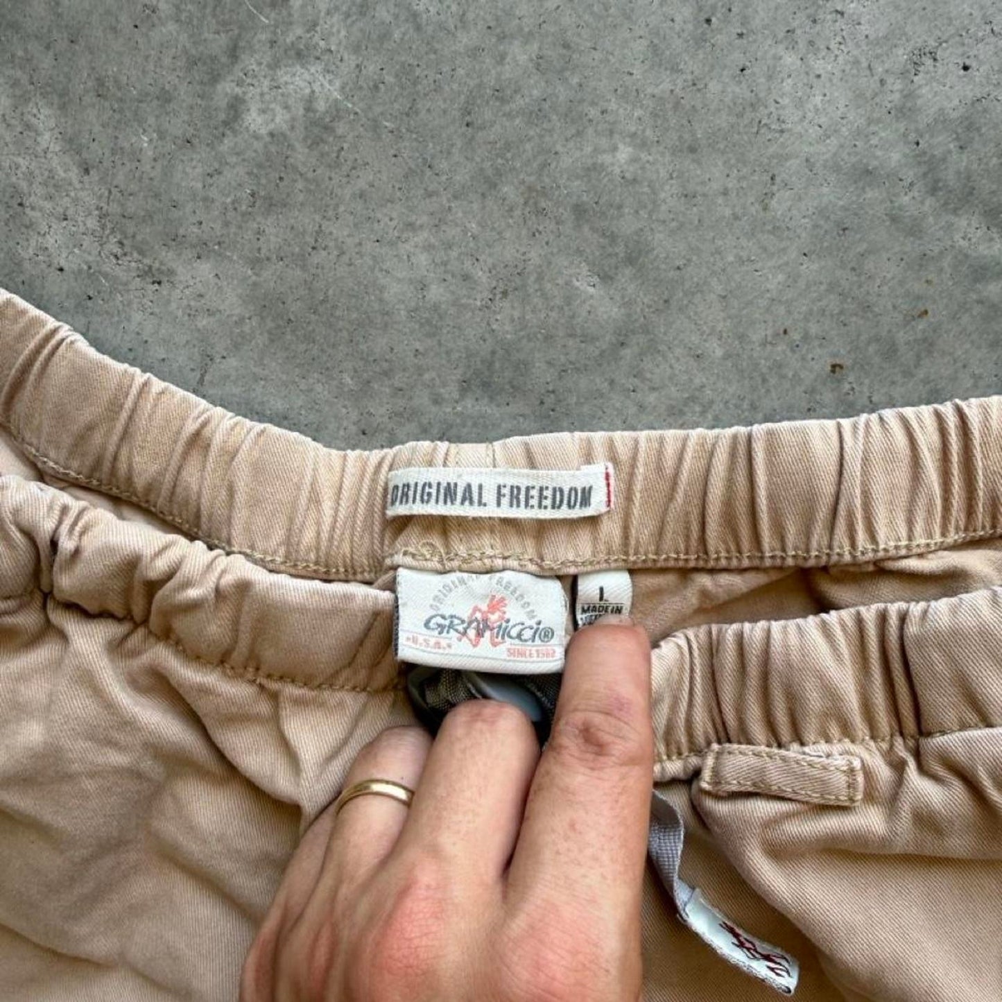 Vintage Gramicci G-Short Adjustable Shorts - Large
