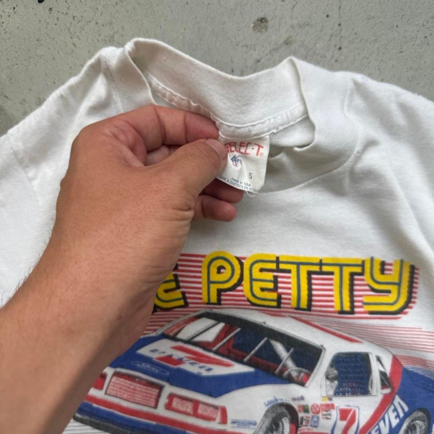 Vintage 80s Kyle Petty NASCAR Racing T-Shirt - Small