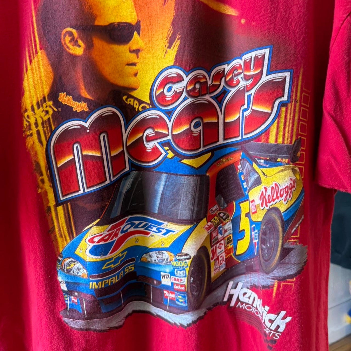 Vintage Y2K NASCAR Casey Mears Racing T-Shirt - X-Large