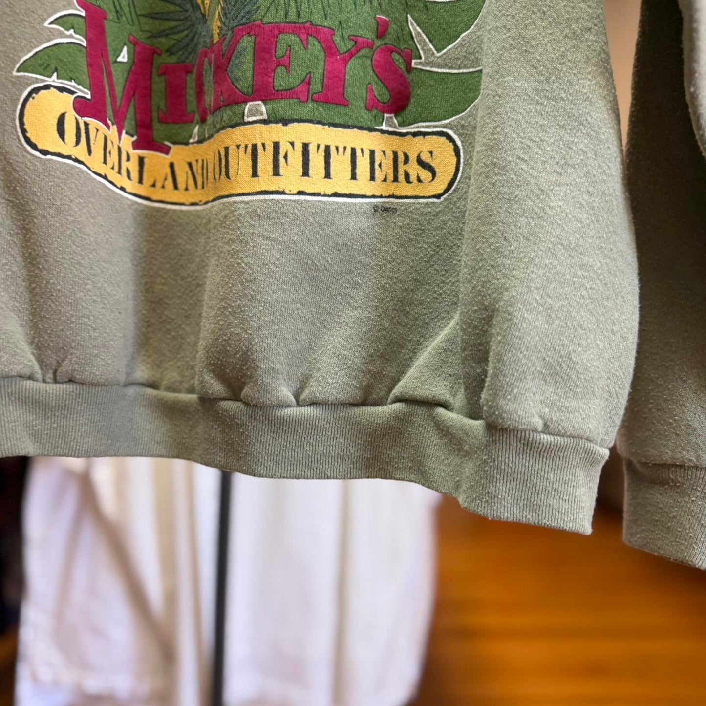 Vintage 90s Disney Mickey Mouse Safari Nebraska Crewneck - Large