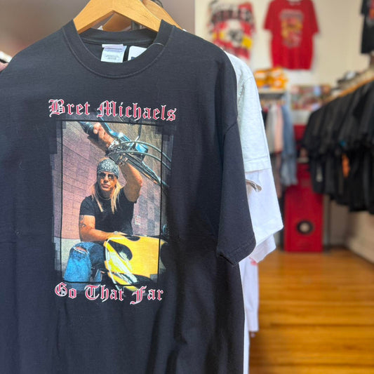 Vintage 90s Bret Michaels Band Music Concert T-Shirt
