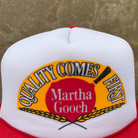 Vintage 80s Quality Comes First Gooch Trucker Cap