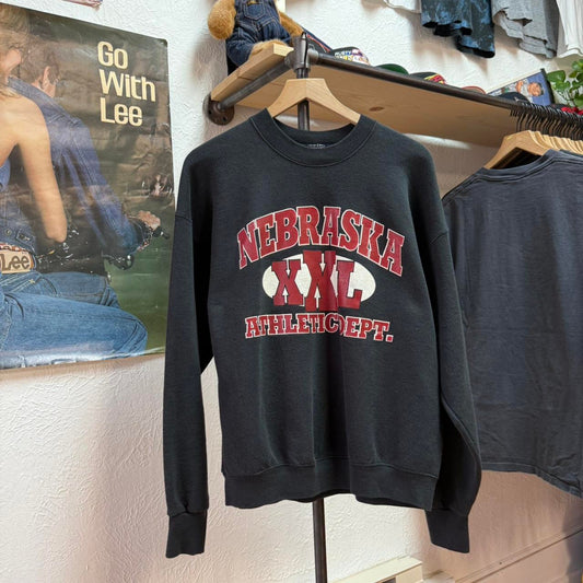 Vintage 90s Nebraska XXL Athletic Dept Huskers Crewneck - Large