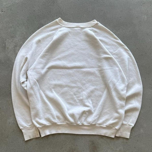 Vintage 80s Tom Cat Animal Art Crewneck - X-Large