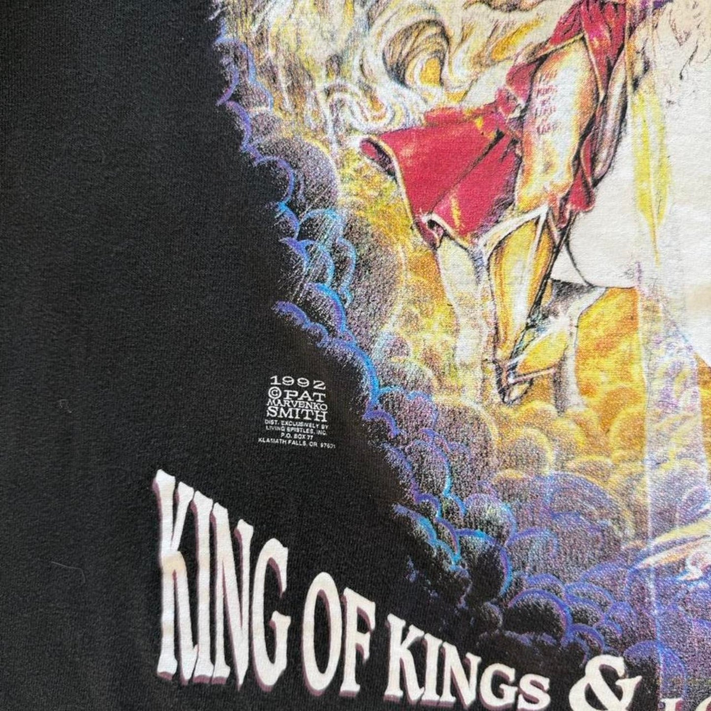 Vintage 90s King of Kings & Lord of Lords Jesus Living Epistles T-Shirt - Large