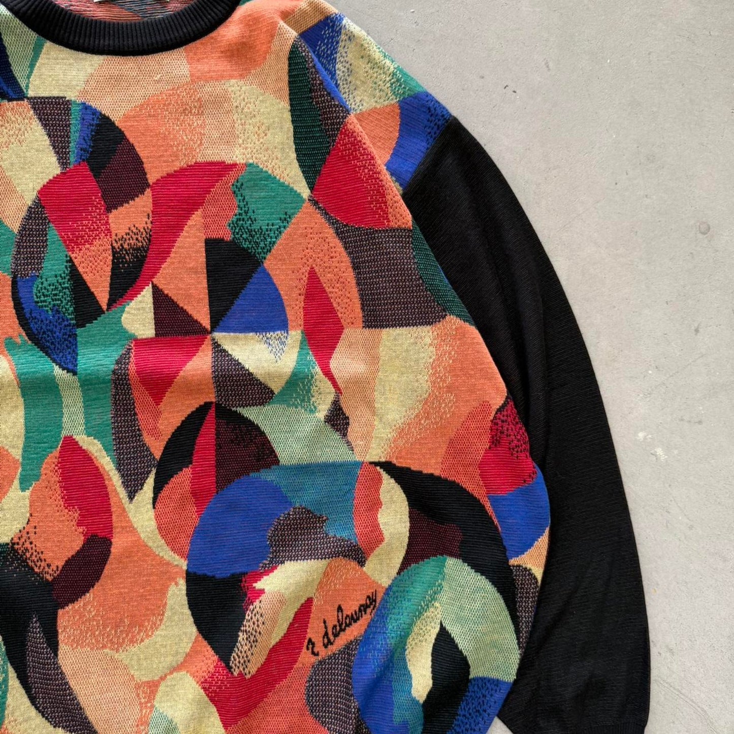 Vintage 90s St Croix Knits Funky Pattern Sweater - X-Large