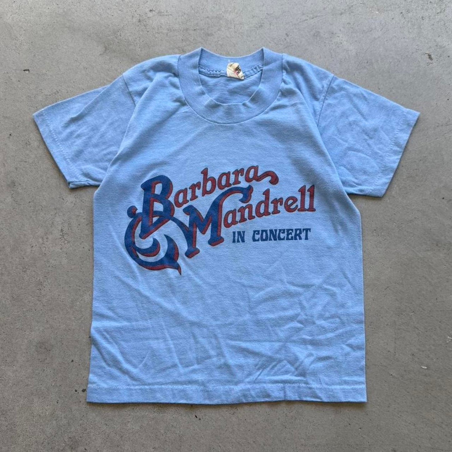 Vintage 80s Barbara Mandrell In Concert Band T-Shirt - Kids 10-12