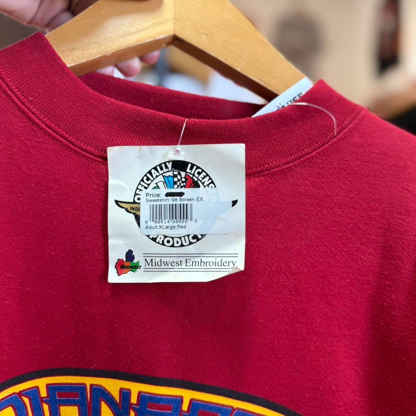 Vintage 90s Indy 500 Racing NASCAR Crewneck - X-Large