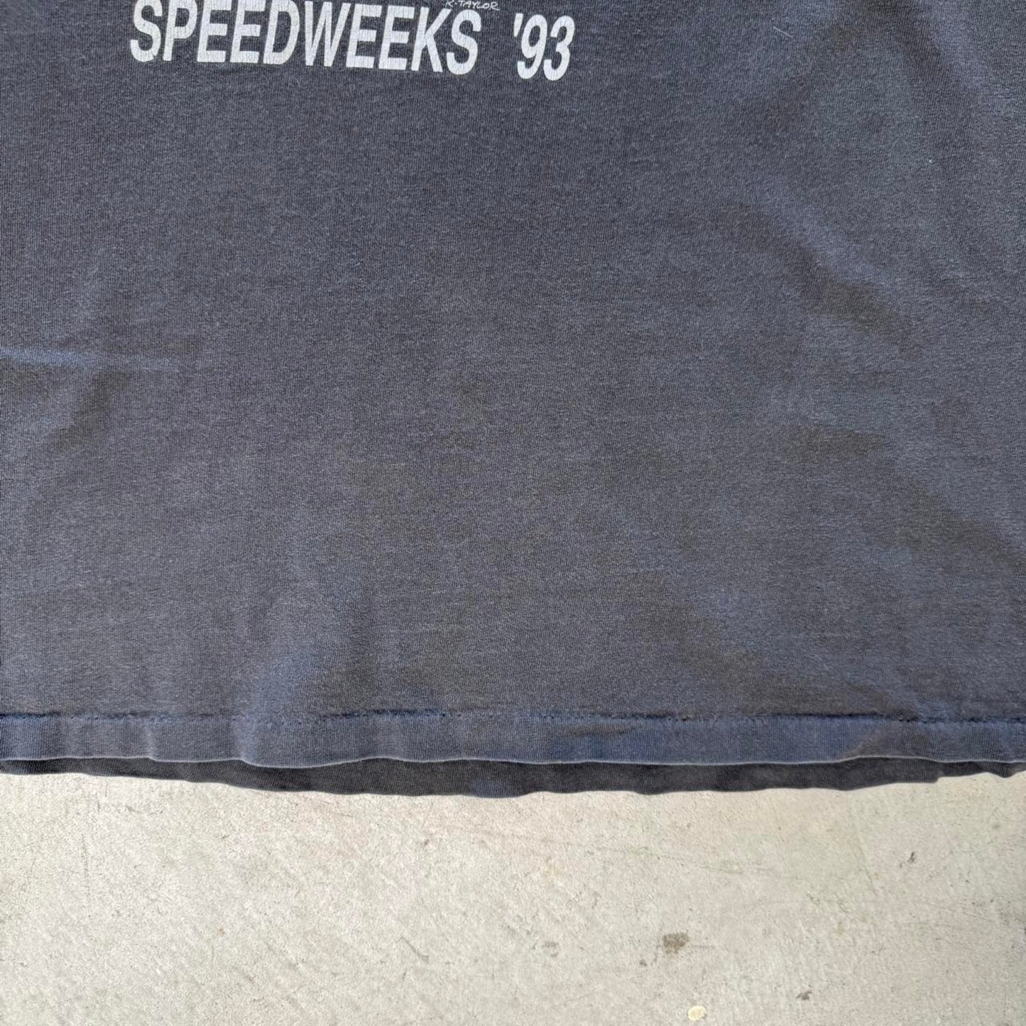 Vintage 90s Faded Black NASCAR Racing Race Car T-Shirt - X-Large