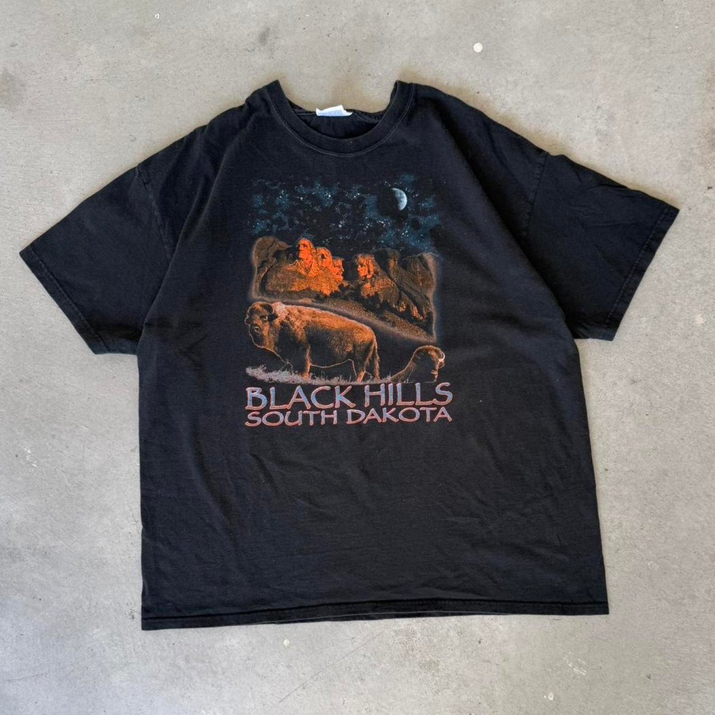Vintage Y2K Black Hills South Dakota Buffalo Bison T-Shirt - X-Large