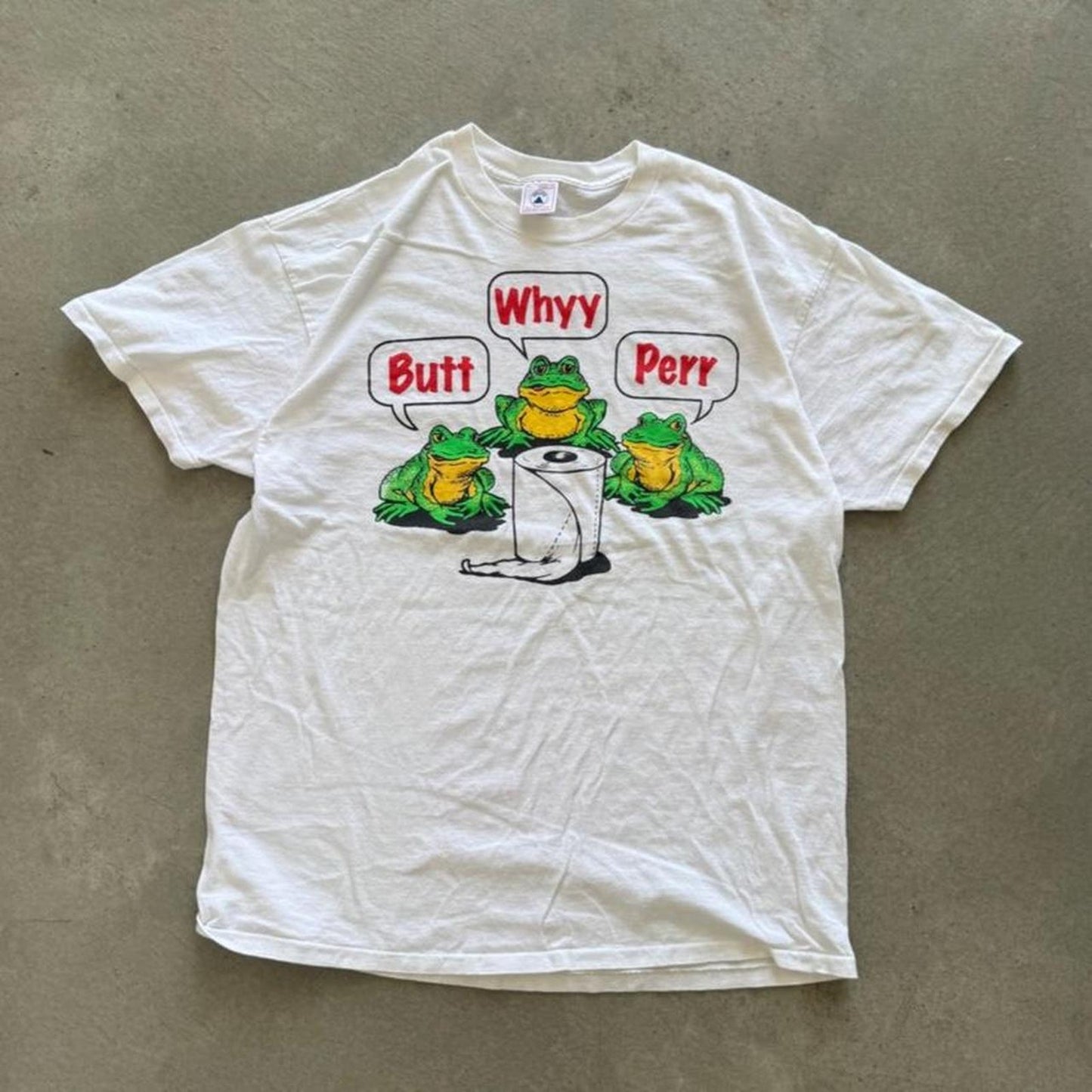 Vintage 90s Butt Whyy Perr Budweiser Parody T-Shirt - X-Large