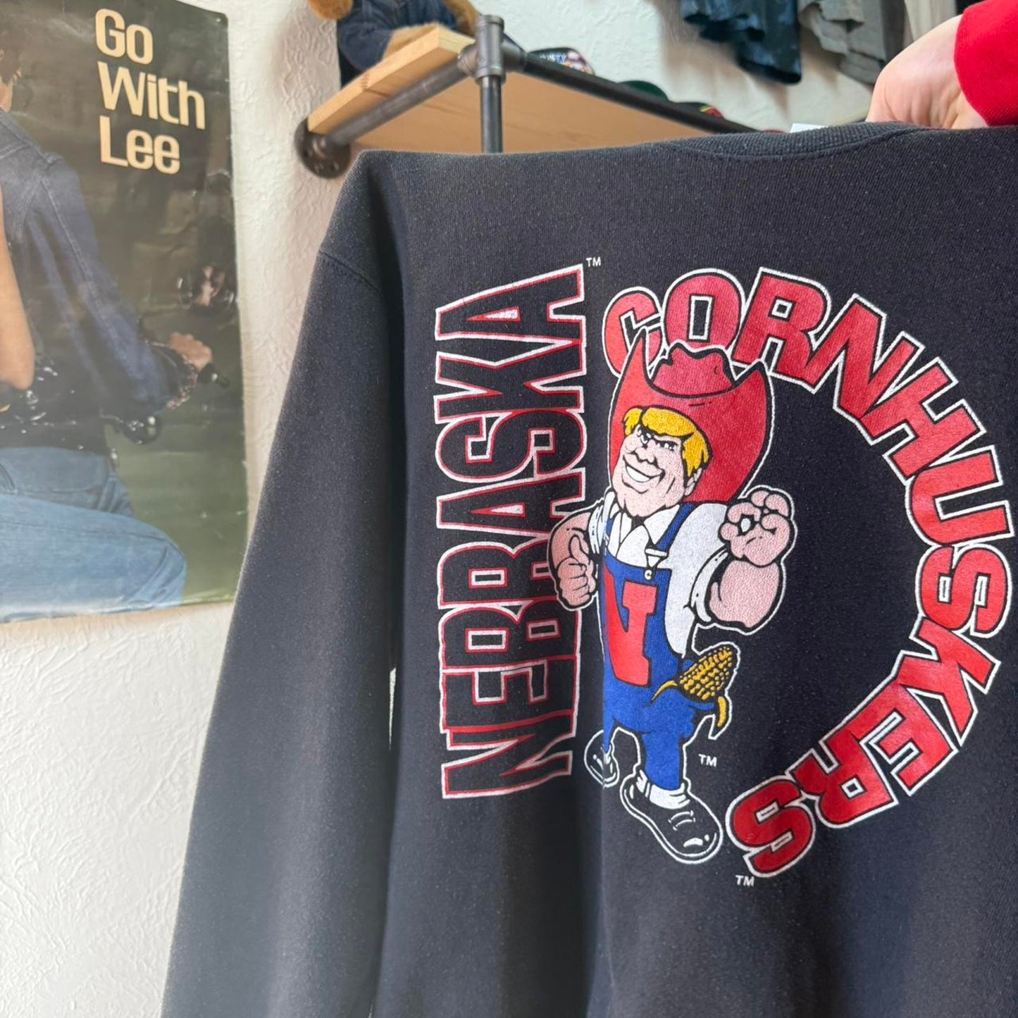 Vintage 90s Nebraska Herbie Husker Crewneck - Large