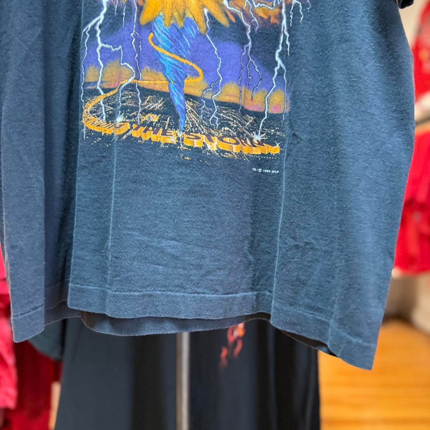 Vintage 90s Kansas City Chiefs Lightning NFL Football T-Shirt