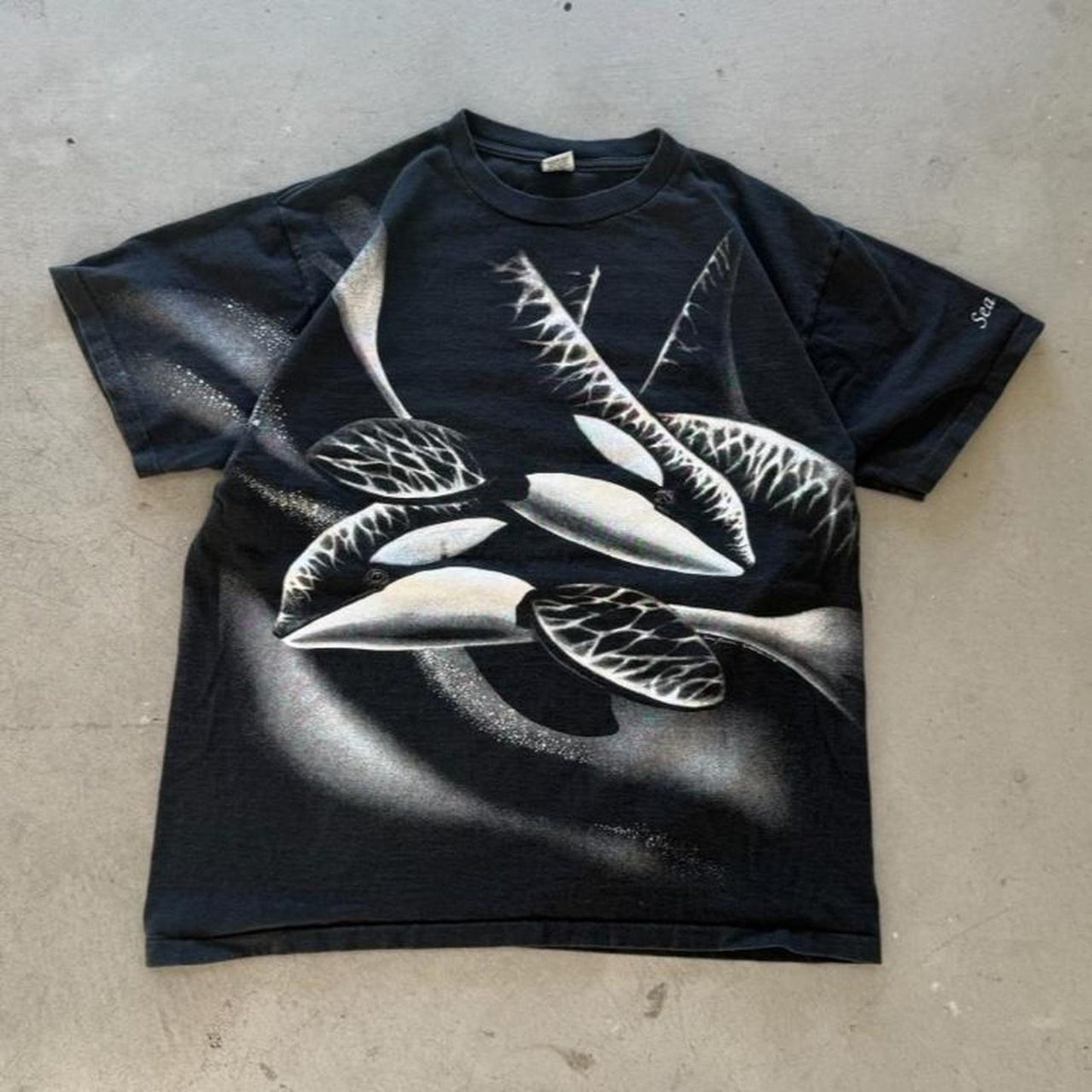 Vintage 90s Killer Whale Animal Nature T-Shirt - X-Large