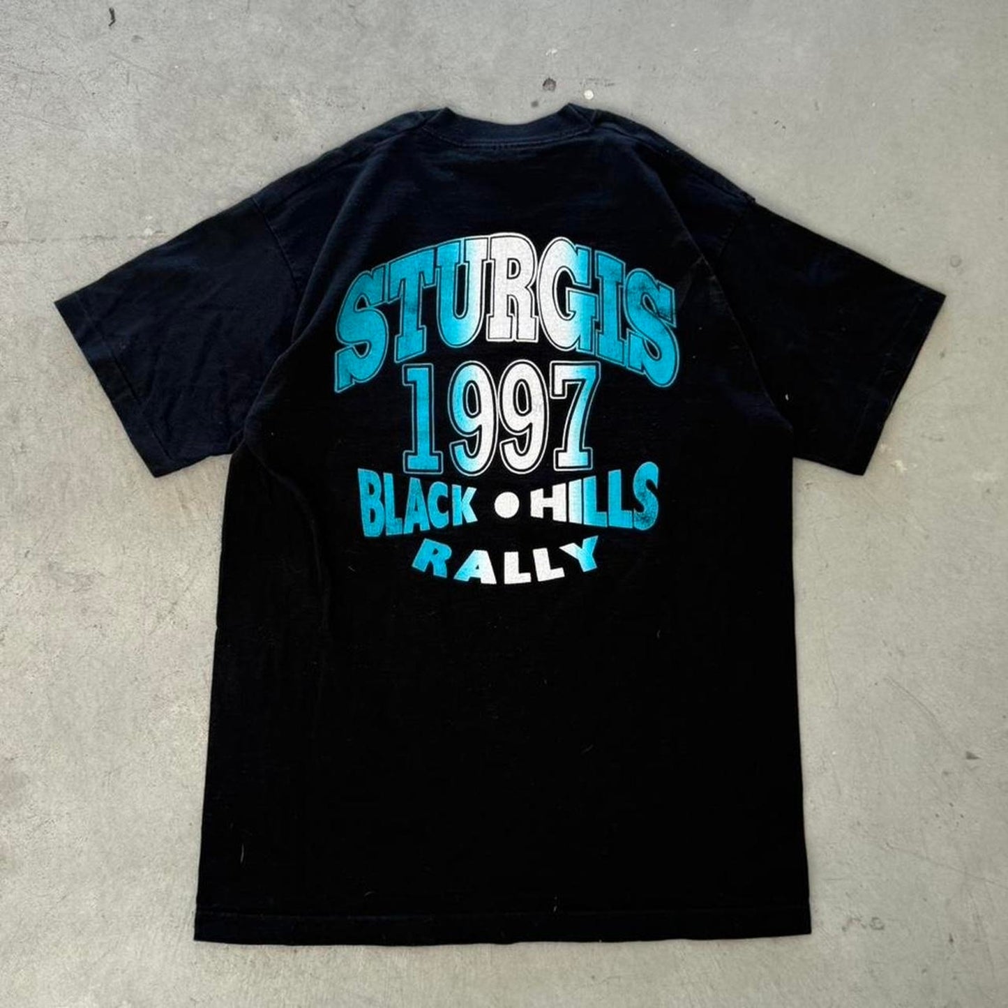 Vintage 1997 Sturgis Black Hills Rally Biker Motorcycle T-Shirt - Large