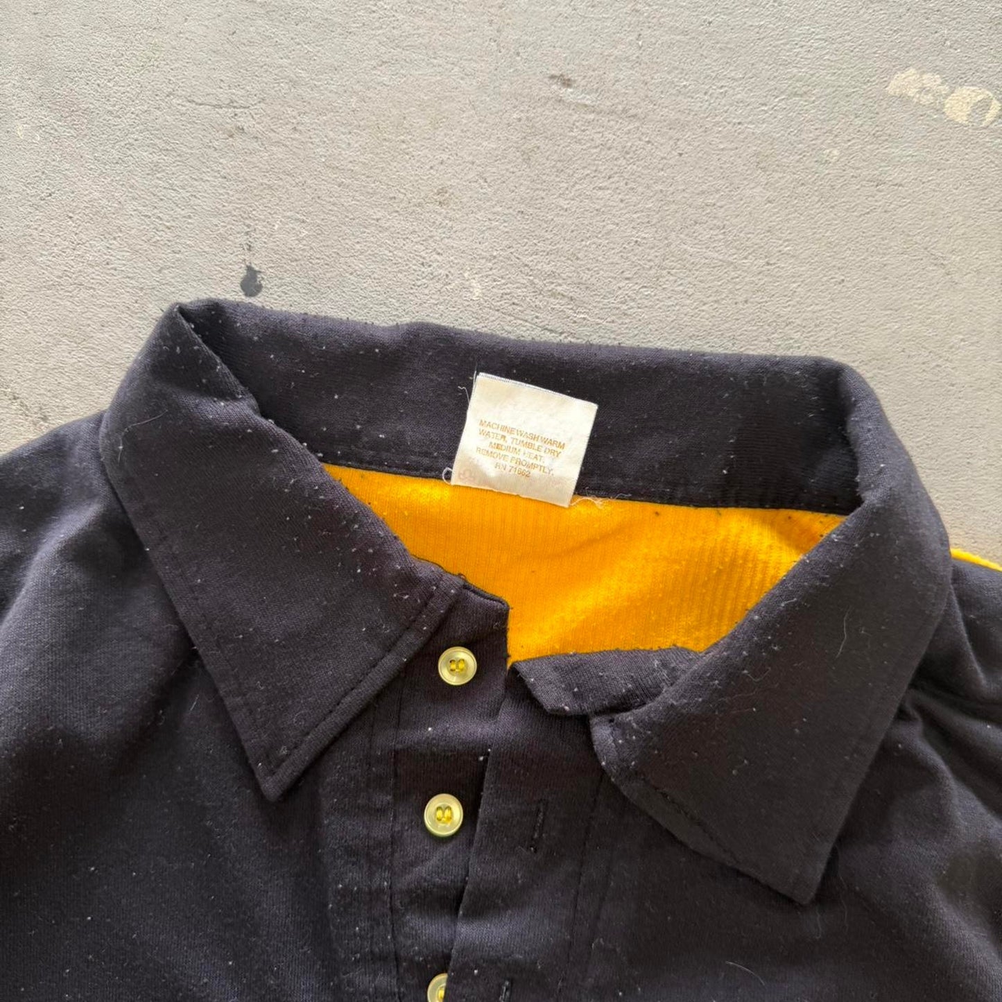 Vintage 80s Chain Stitched Dick Eagles Polo Shirt - X-Large