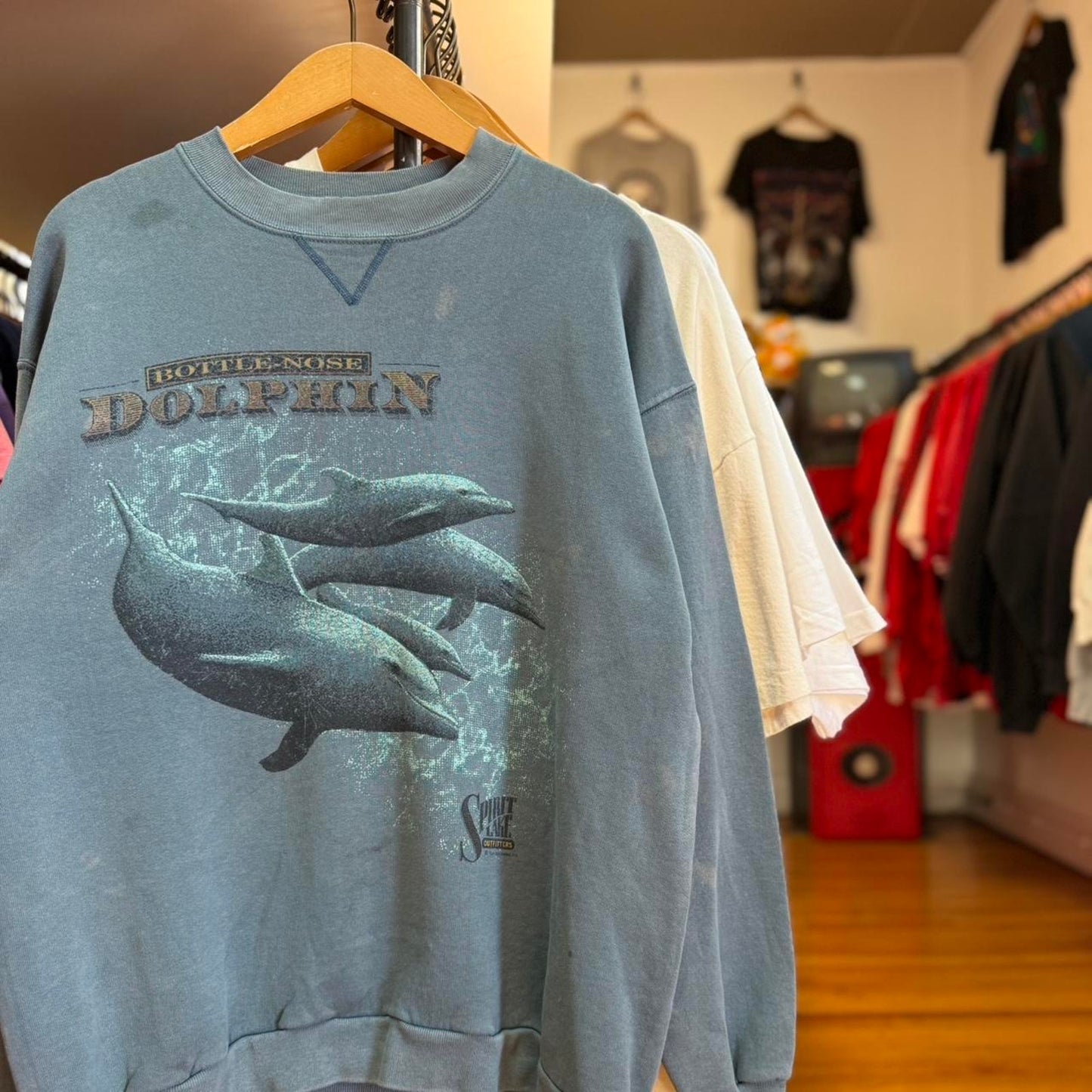 Vintage 90s Dolphin Animal Nature Crewneck - X-Large