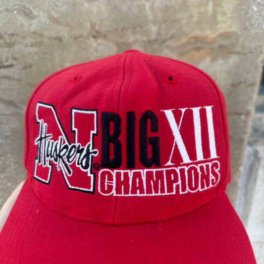 Vintage 90s Nebraska Big XII Champions Huskers Snapback