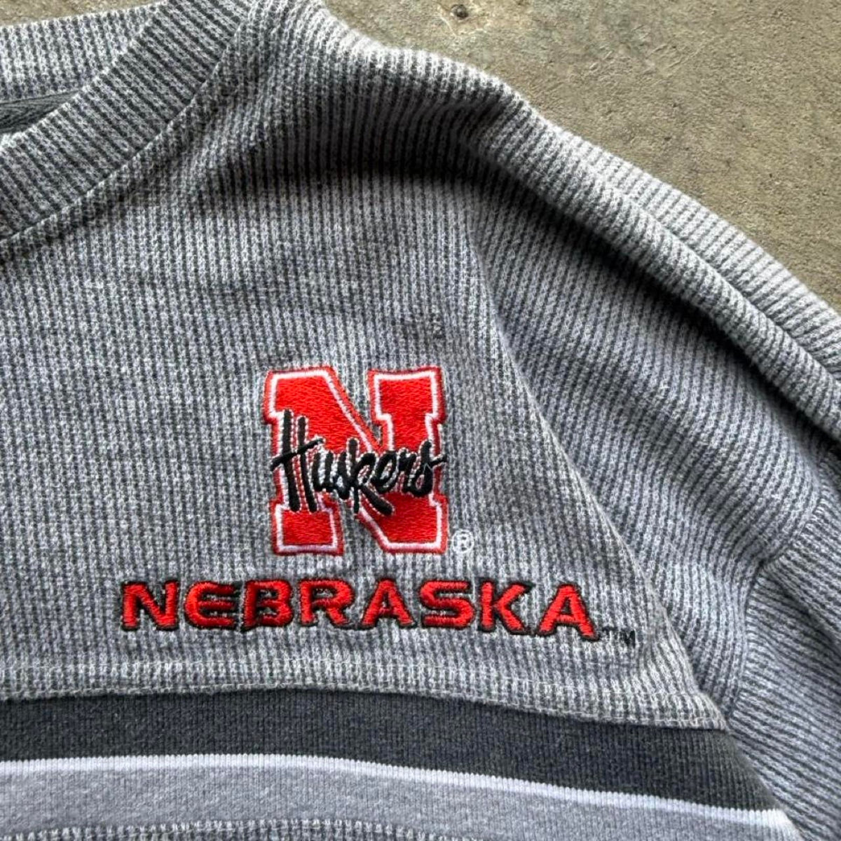 Vintage 90s Nebraska Huskers Logo Athletic Longsleeve T-Shirt - X-Large