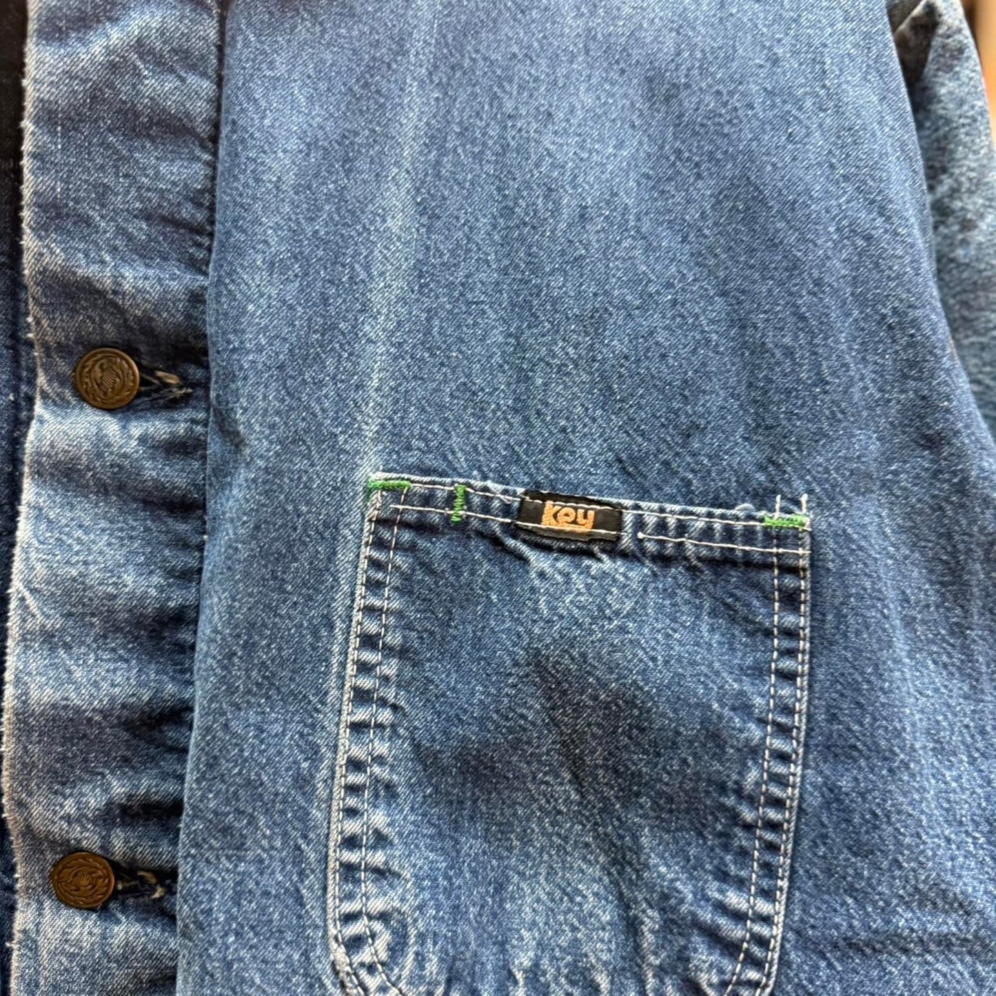 Vintage 80s Key Imperial Paint Splatter Chore Jacket - X-Large