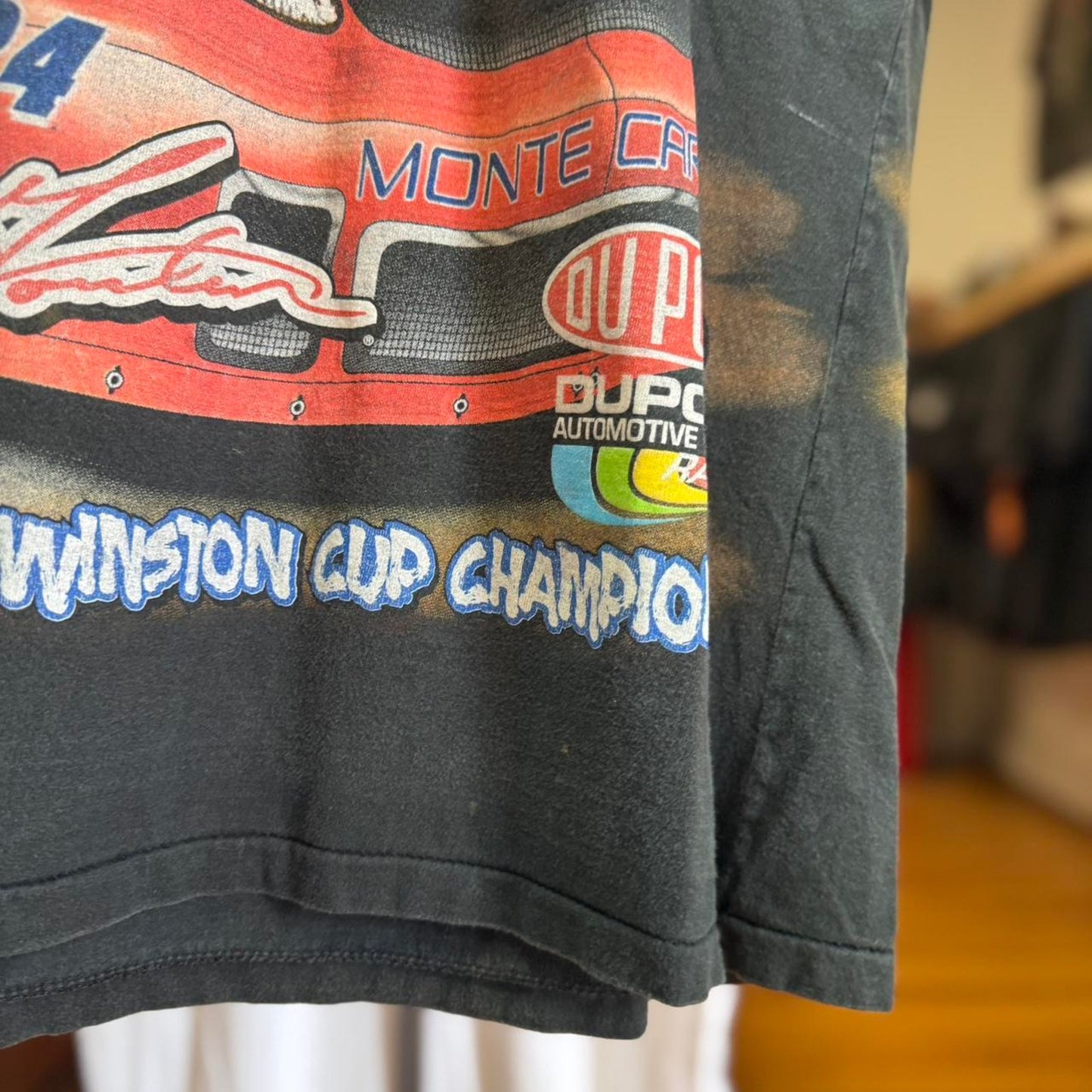 Vintage 90s NASCAR Leader of the Pack Racing Race Car AOP Jeff Gordon T-Shirt