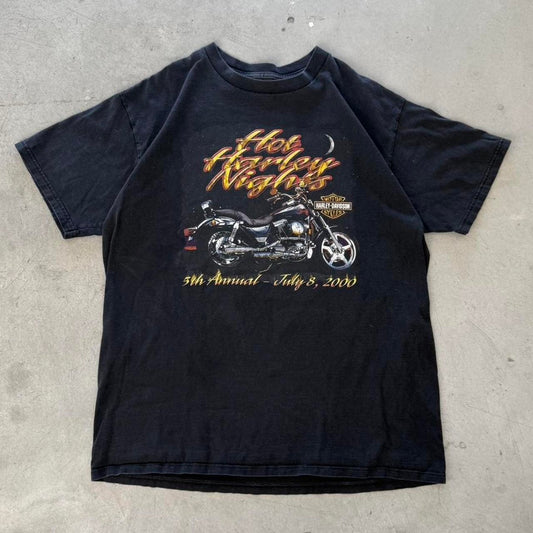 Vintage 2000 Hot Harley Nights Motorcycle Biker T-Shirt - X-Large