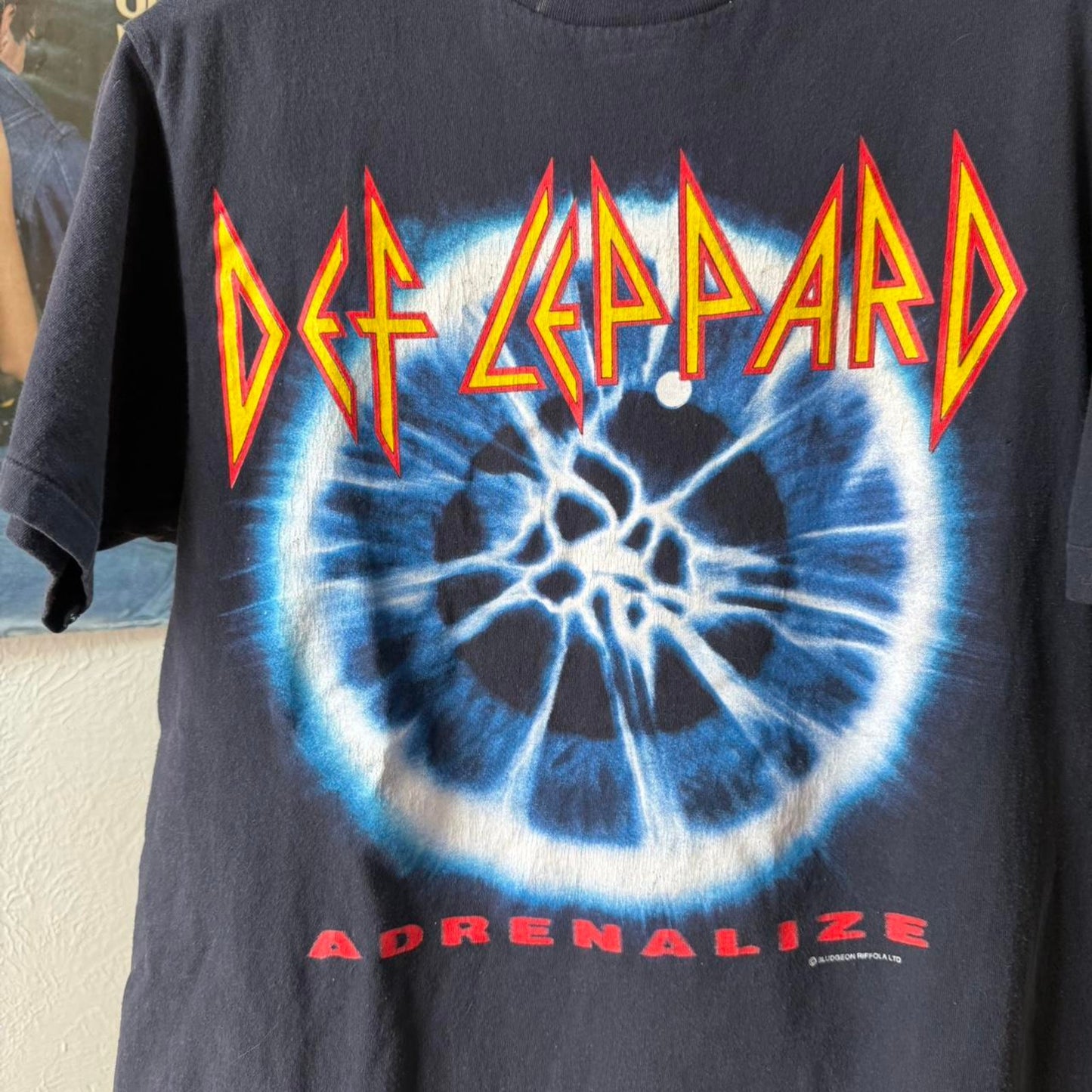 Vintage 90s Def Leppard Adrenalize The 7 Day Weekend Tour Band T-Shirt - Large