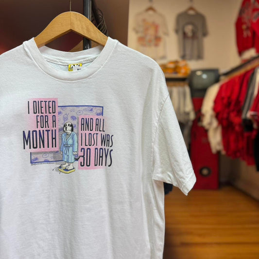 Vintage 90s Big Dogs Diet Humor T-Shirt