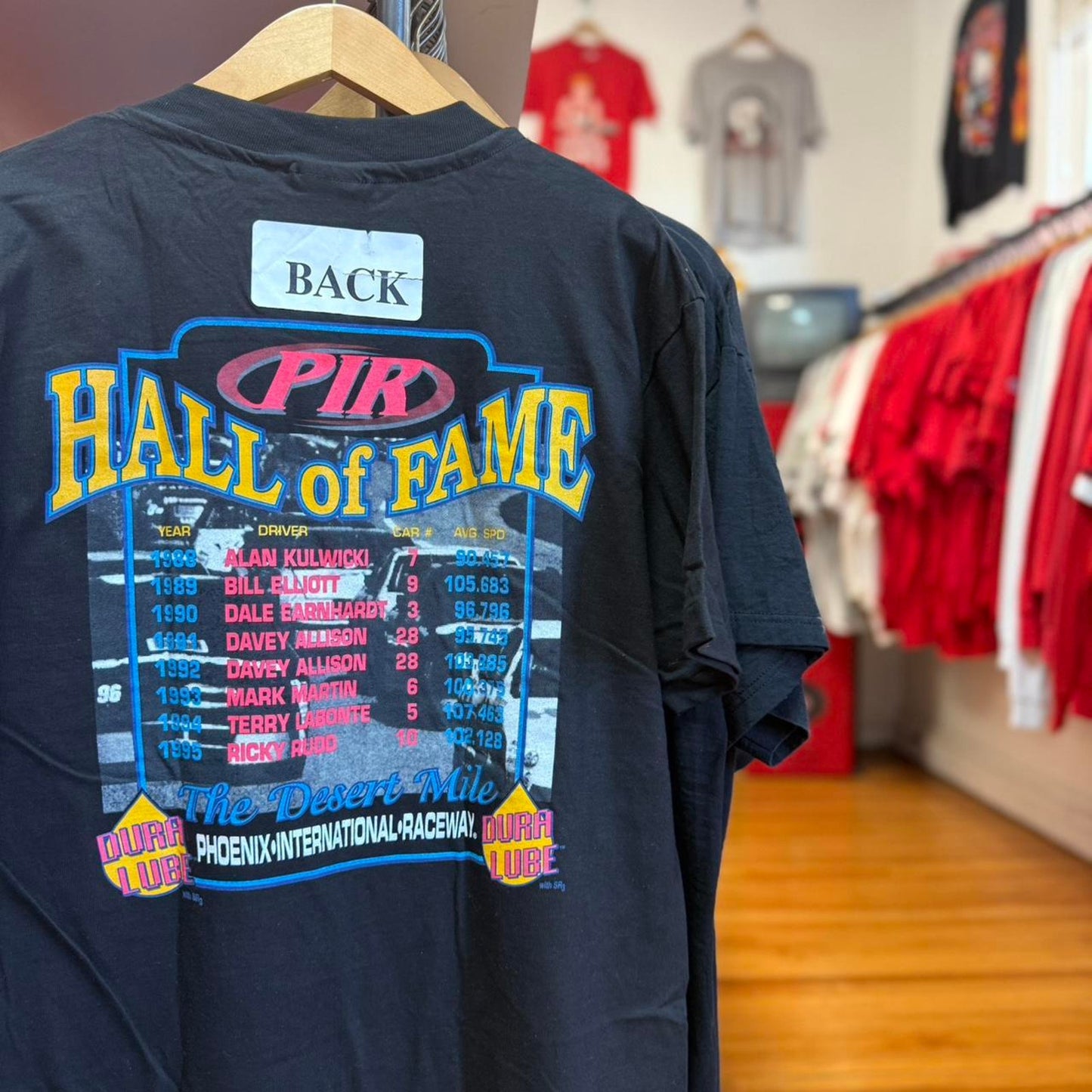 Vintage 1996 Nascar Racing Dura Lube 500 Hall of Fame T-Shirt - Large